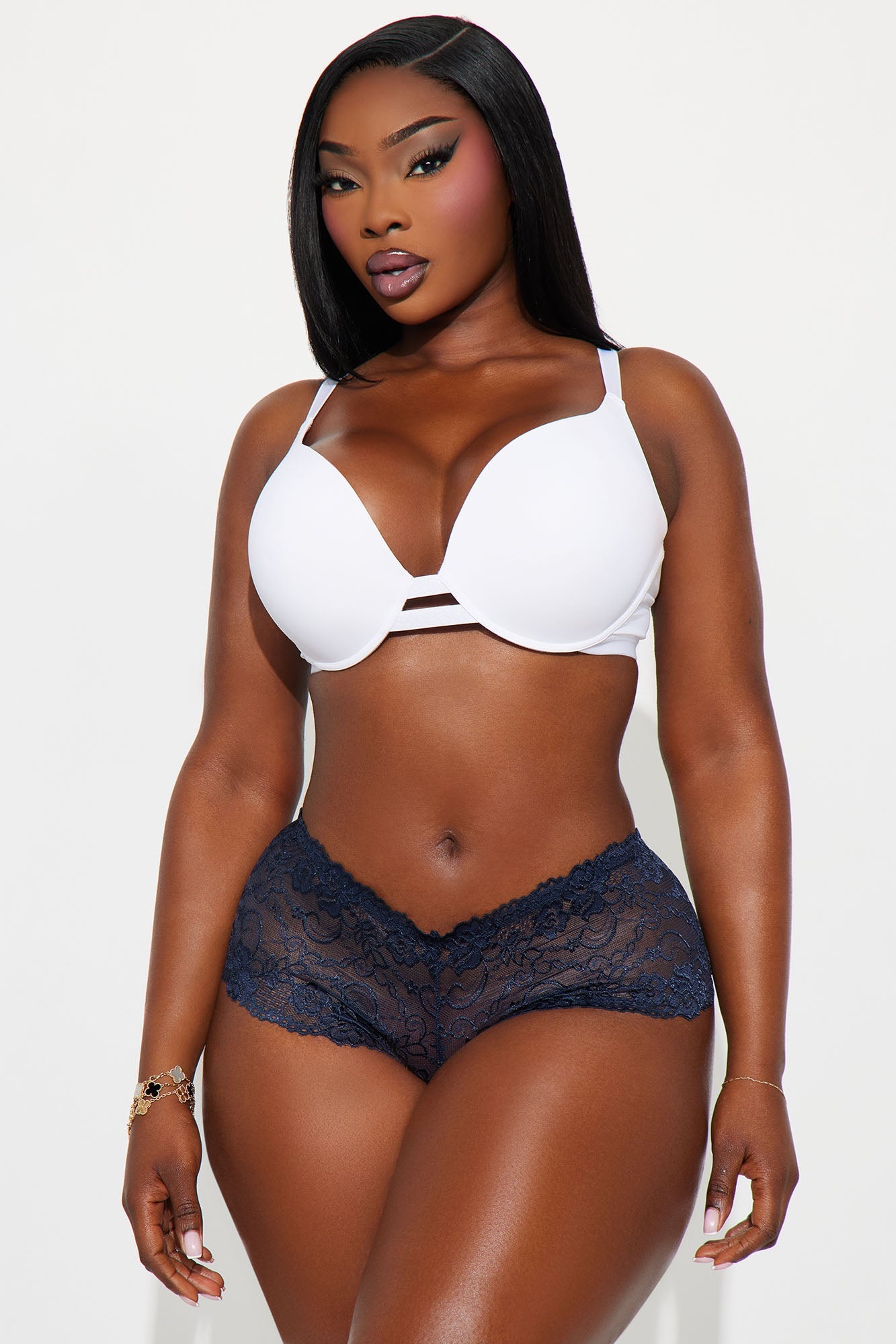 Can't Forget You Lace Cheeky Panty - Blue 