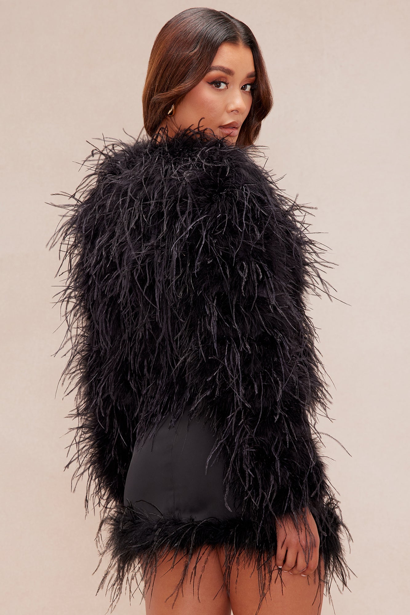 Scarlett Fur Jacket - Black