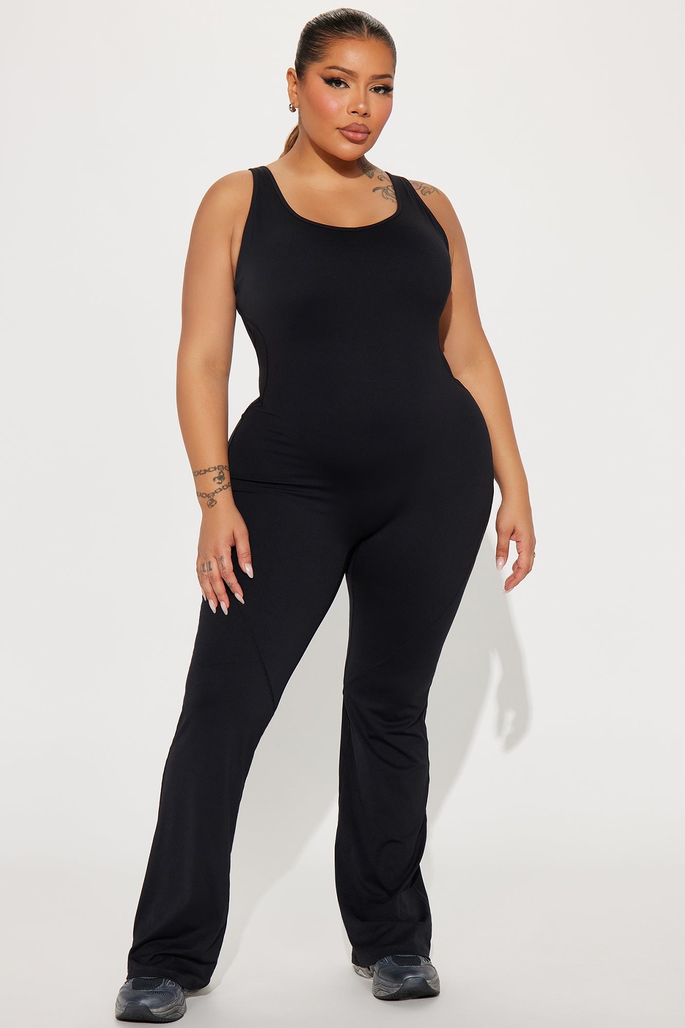 Let's Get It Active Jumpsuit - Black
