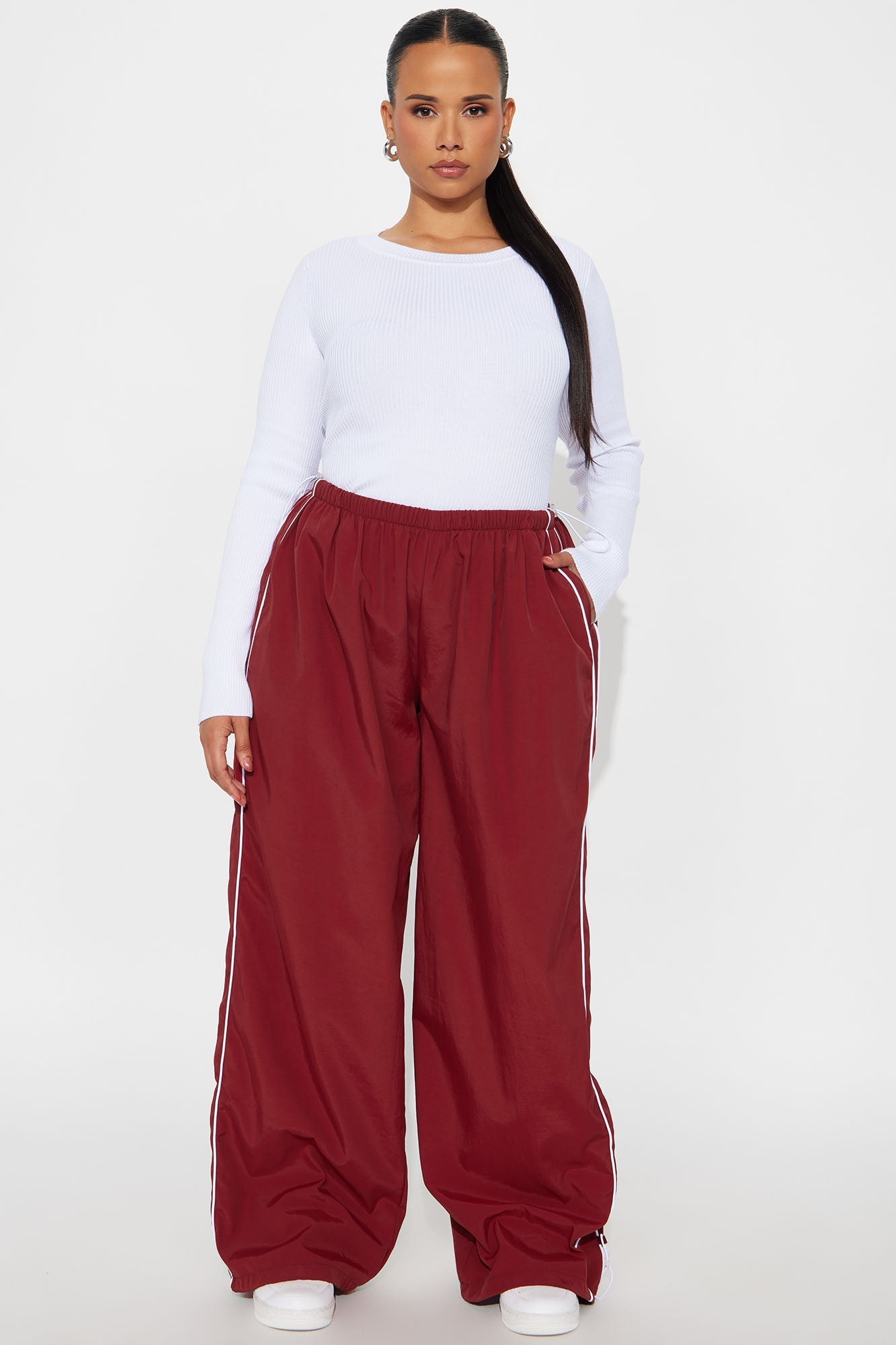Running The City Jogger Track Pant 32″ - Burgundy/combo