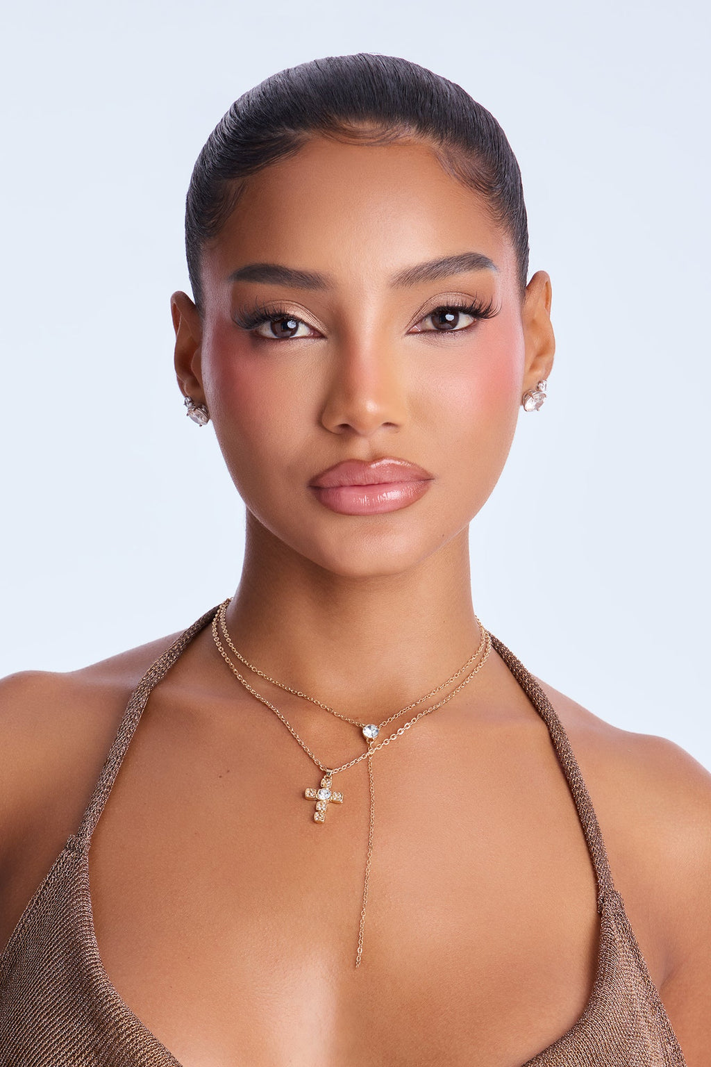 Barbara Lariat Necklace - Gold