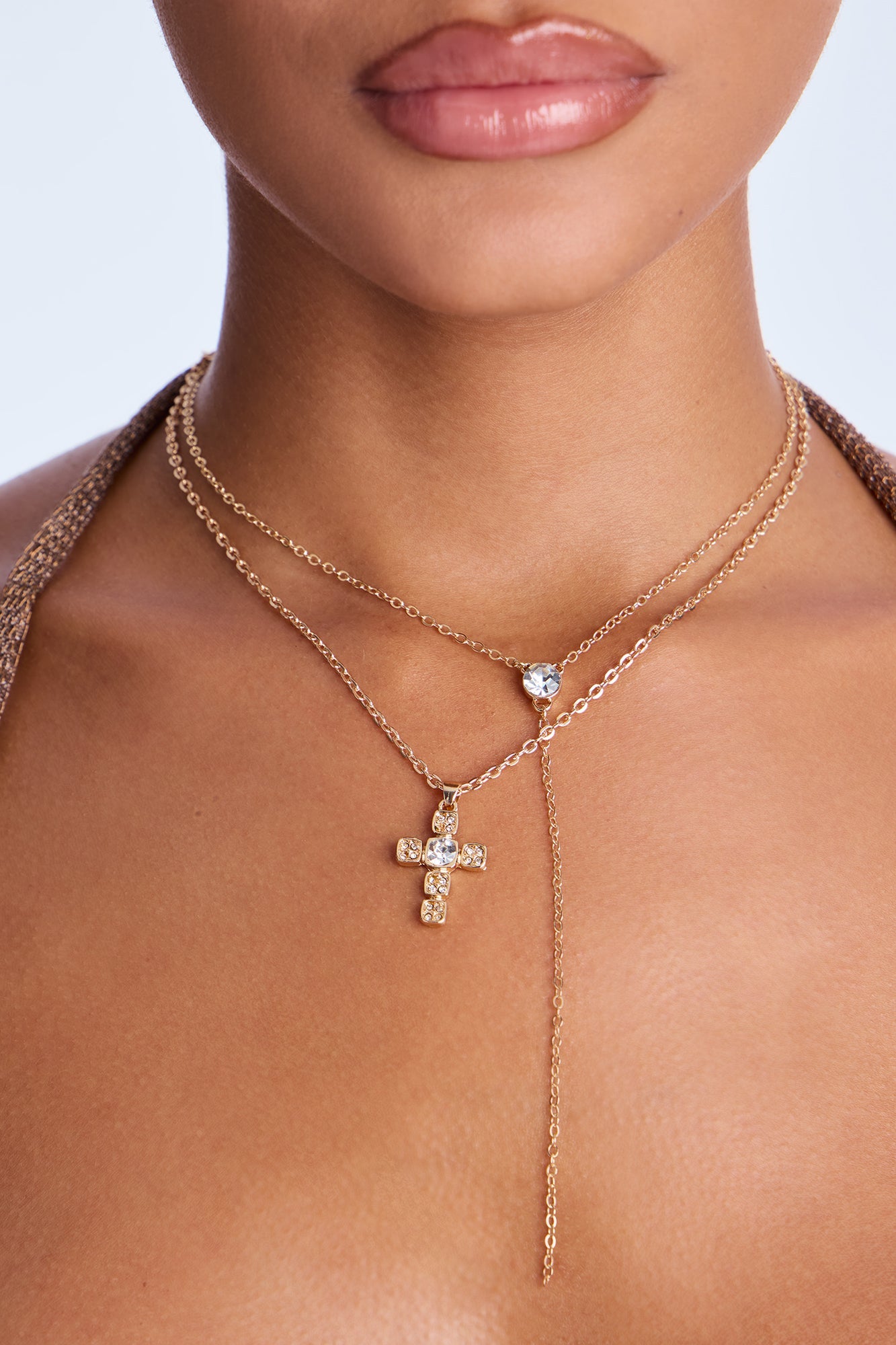Barbara Lariat Necklace - Gold
