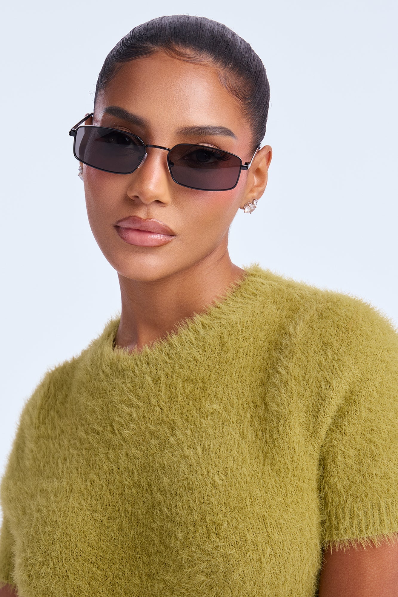 Midnight Glare Square Sunglasses - Black/Black