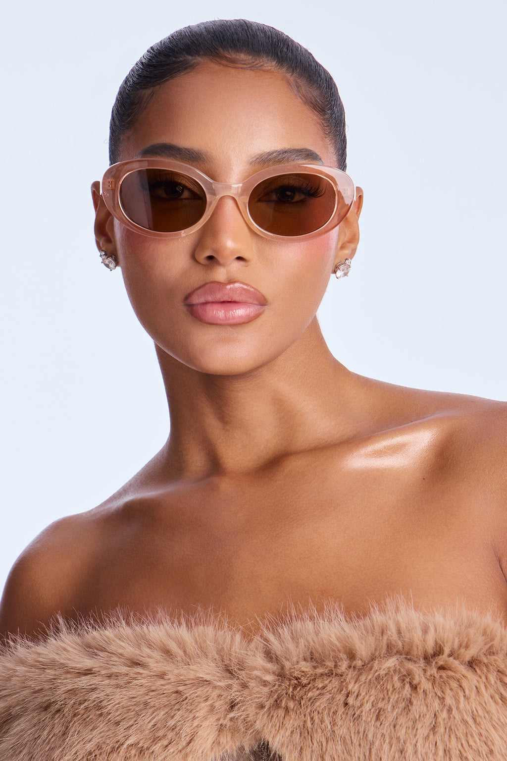 Sunshine Avenue Cat Eye Sunglasses - Nude