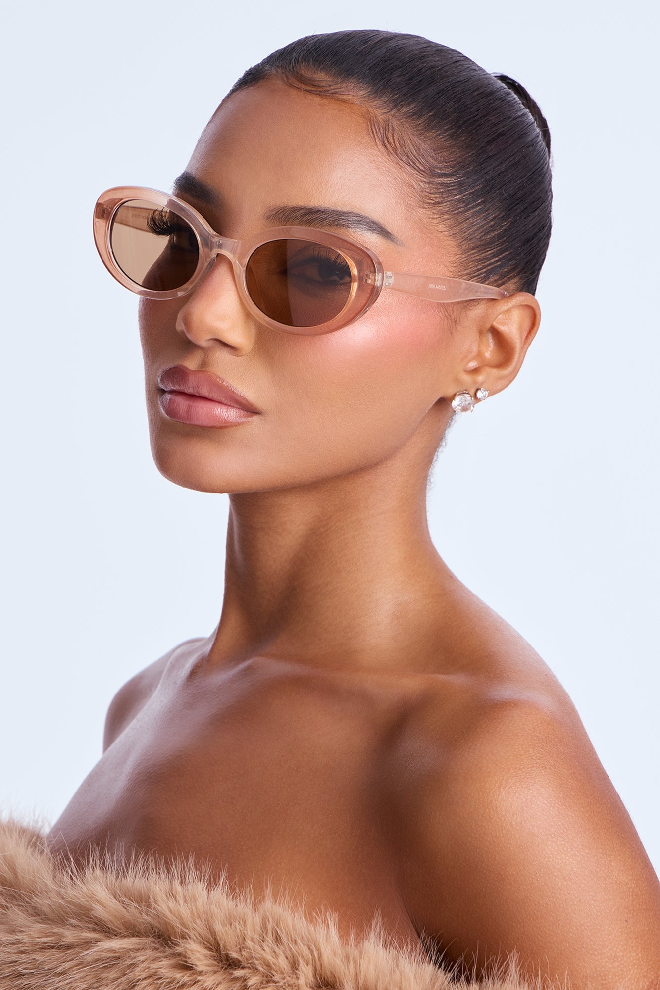Sunshine Avenue Cat Eye Sunglasses - Nude