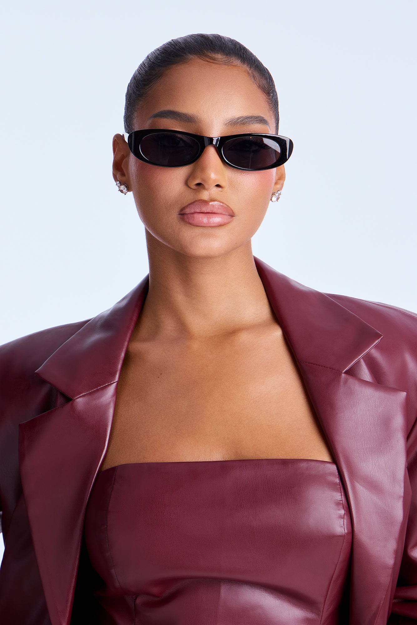 Huda Cat Eye Sunglasses - Black