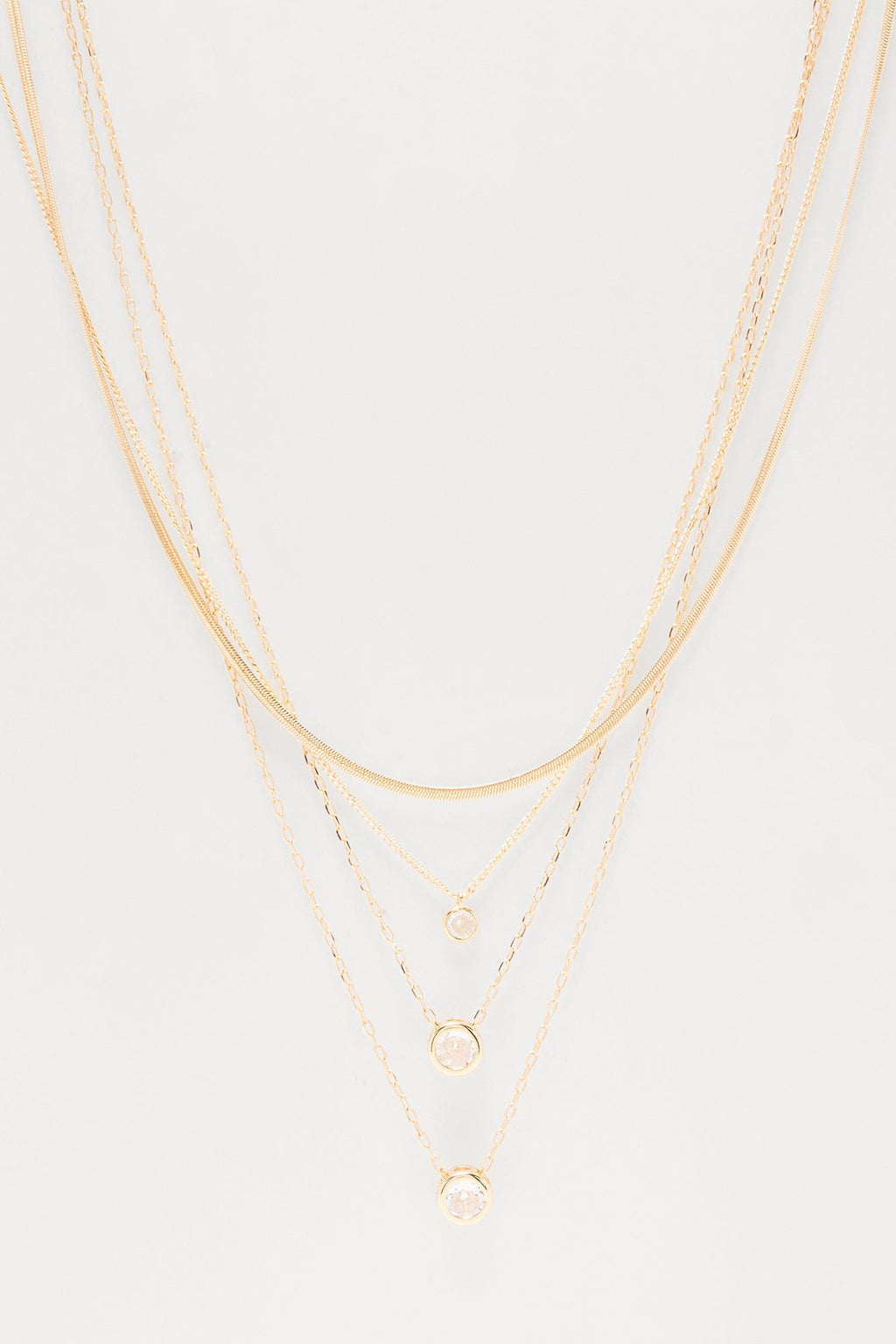 Nancy Layered Necklace - Gold