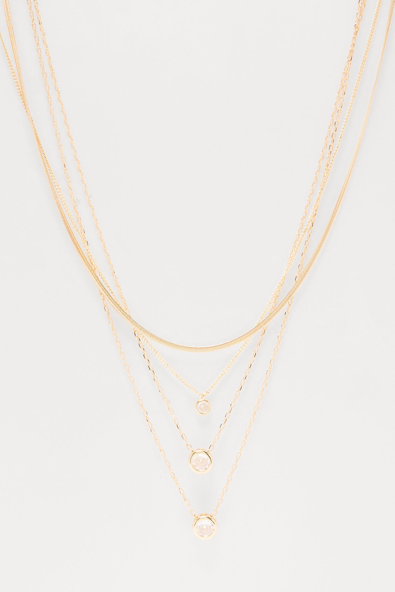 Nancy Layered Necklace - Gold