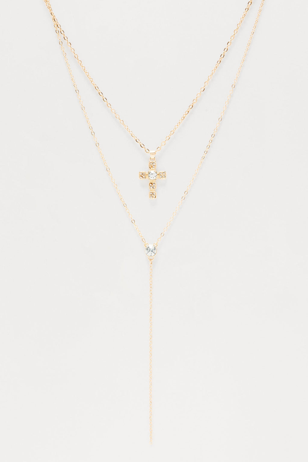 Barbara Lariat Necklace - Gold