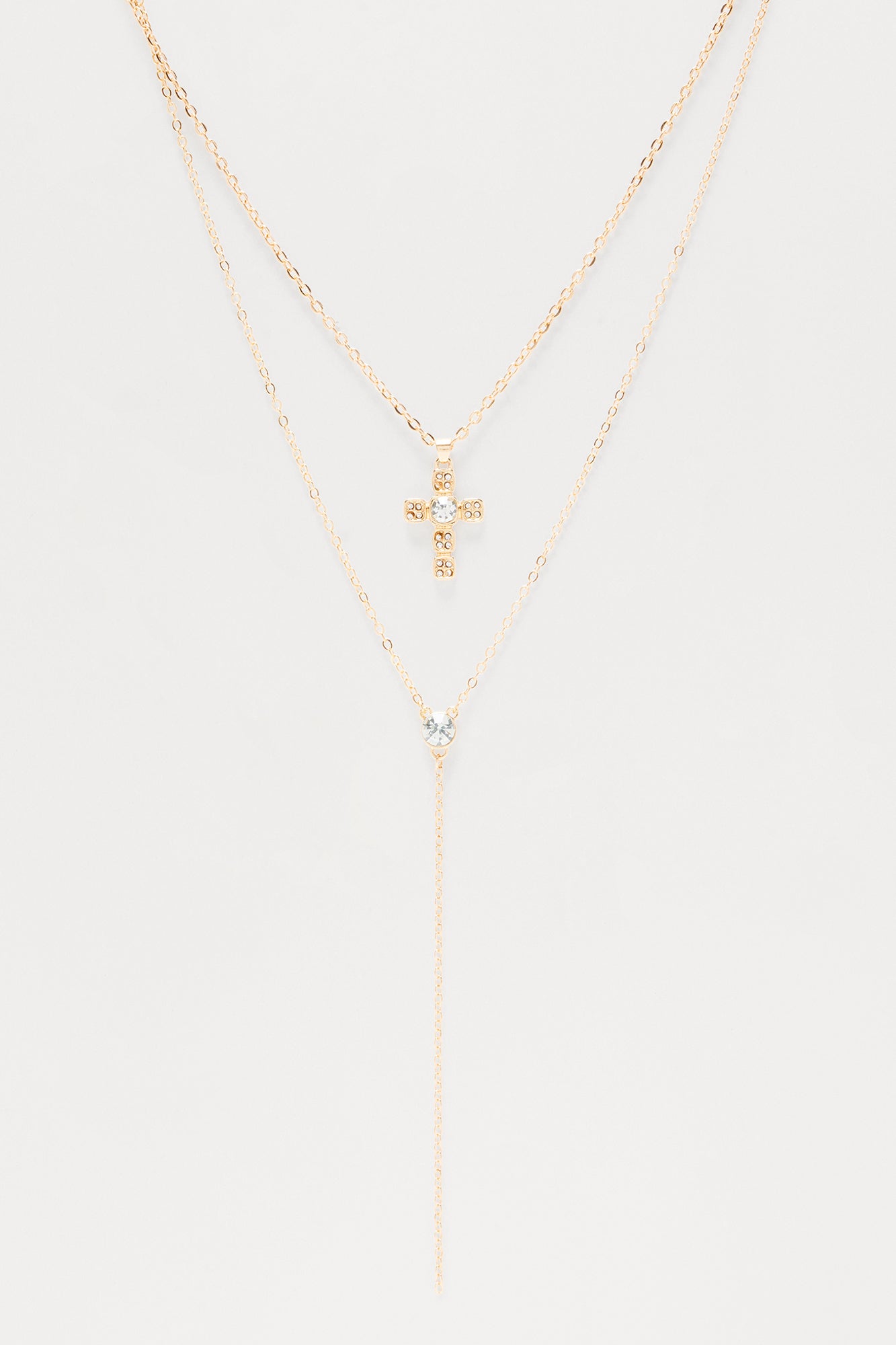 Barbara Lariat Necklace - Gold