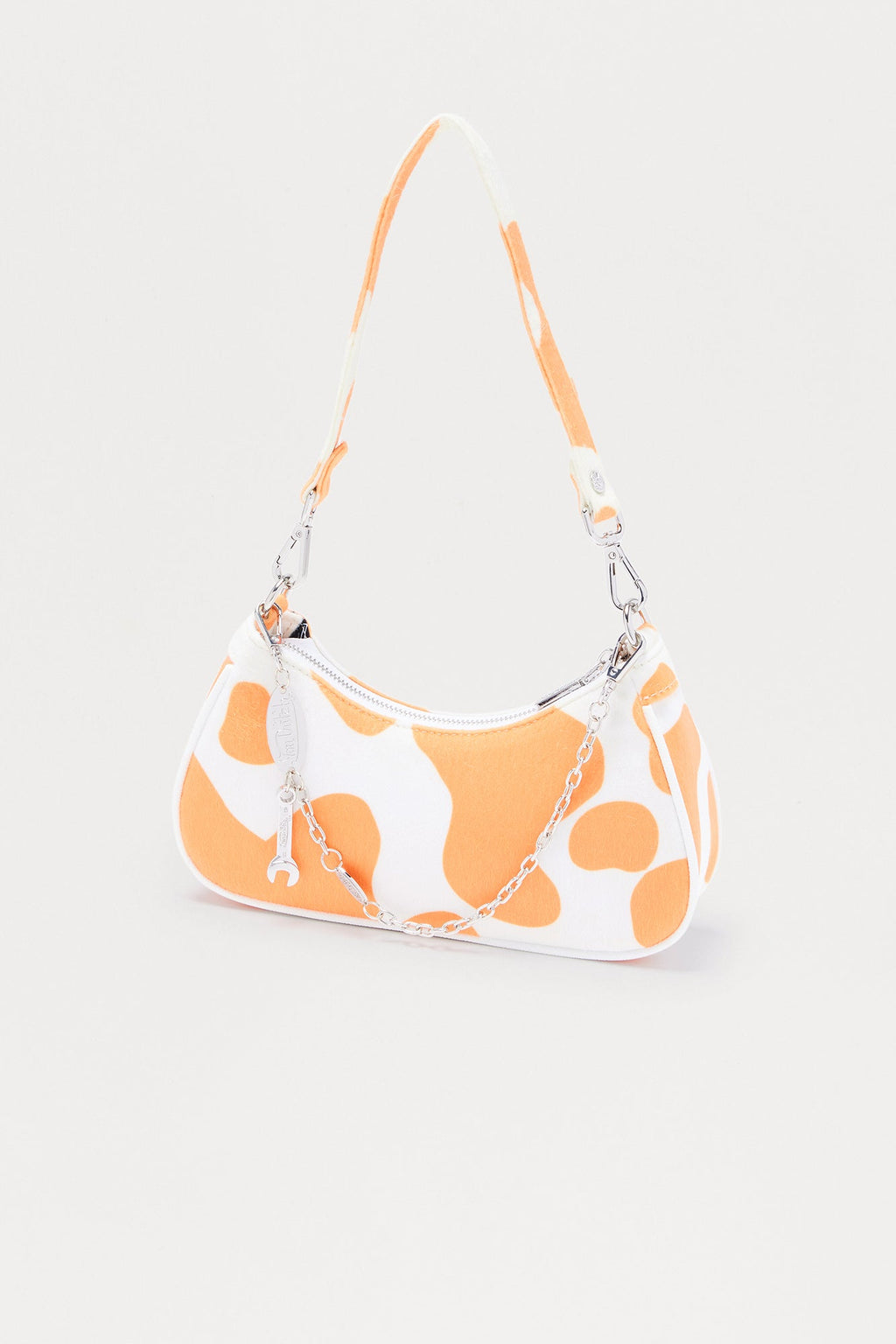 Feeling Moody Faux Leather Von Dutch Shoulder Bag - Orange 