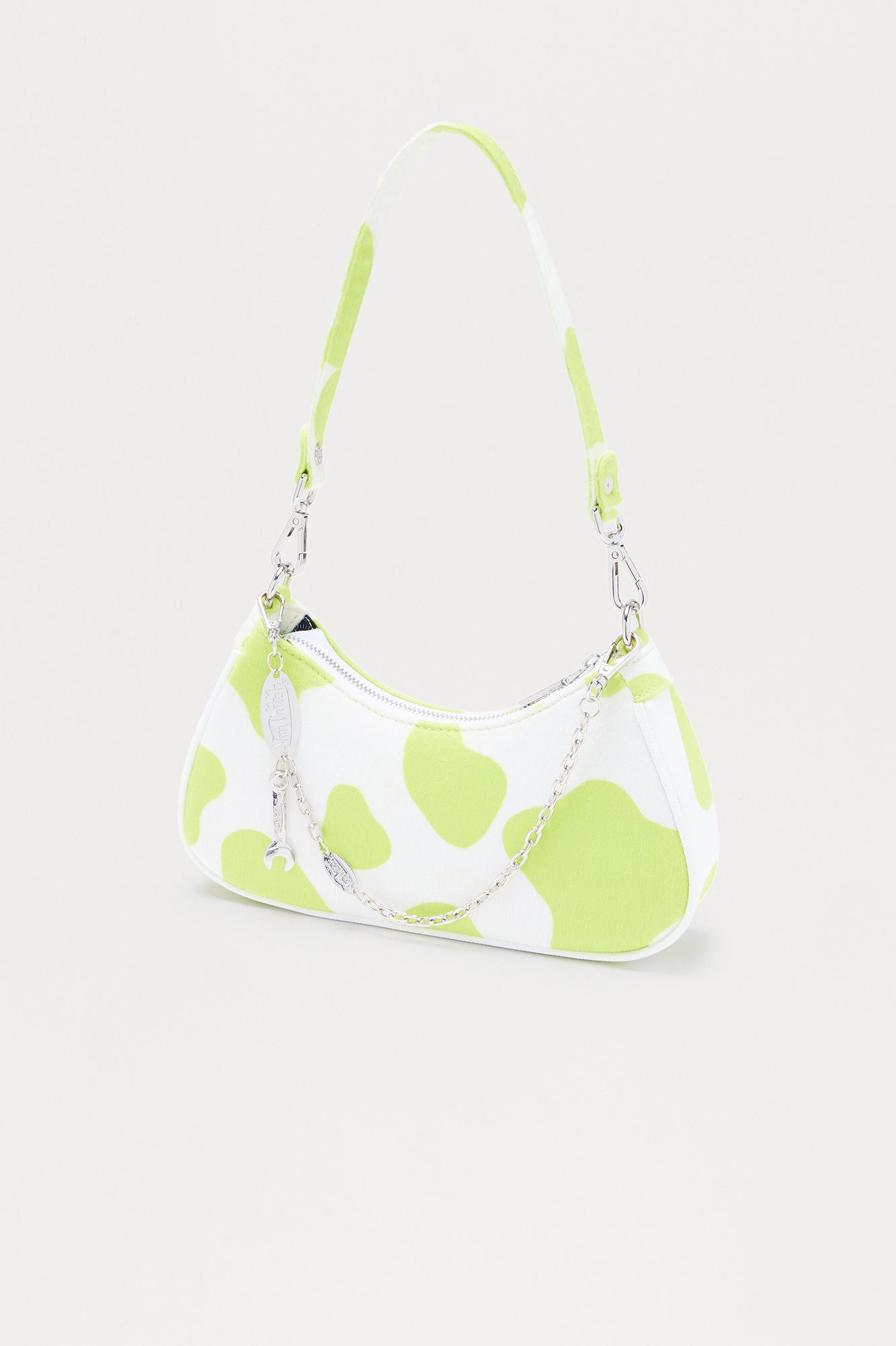 Feeling Moody Faux Leather Von Dutch Shoulder Bag - Lime 