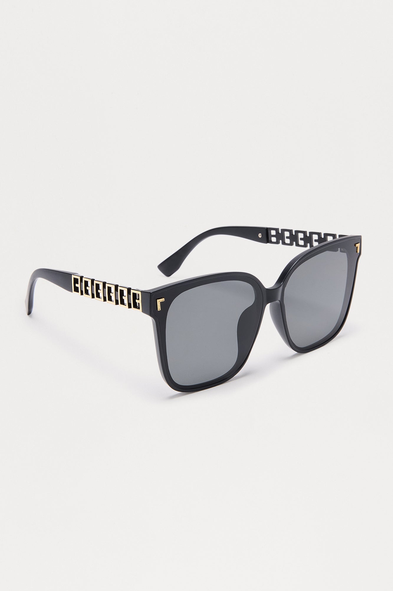 Glow Getter Square Sunglasses - Black