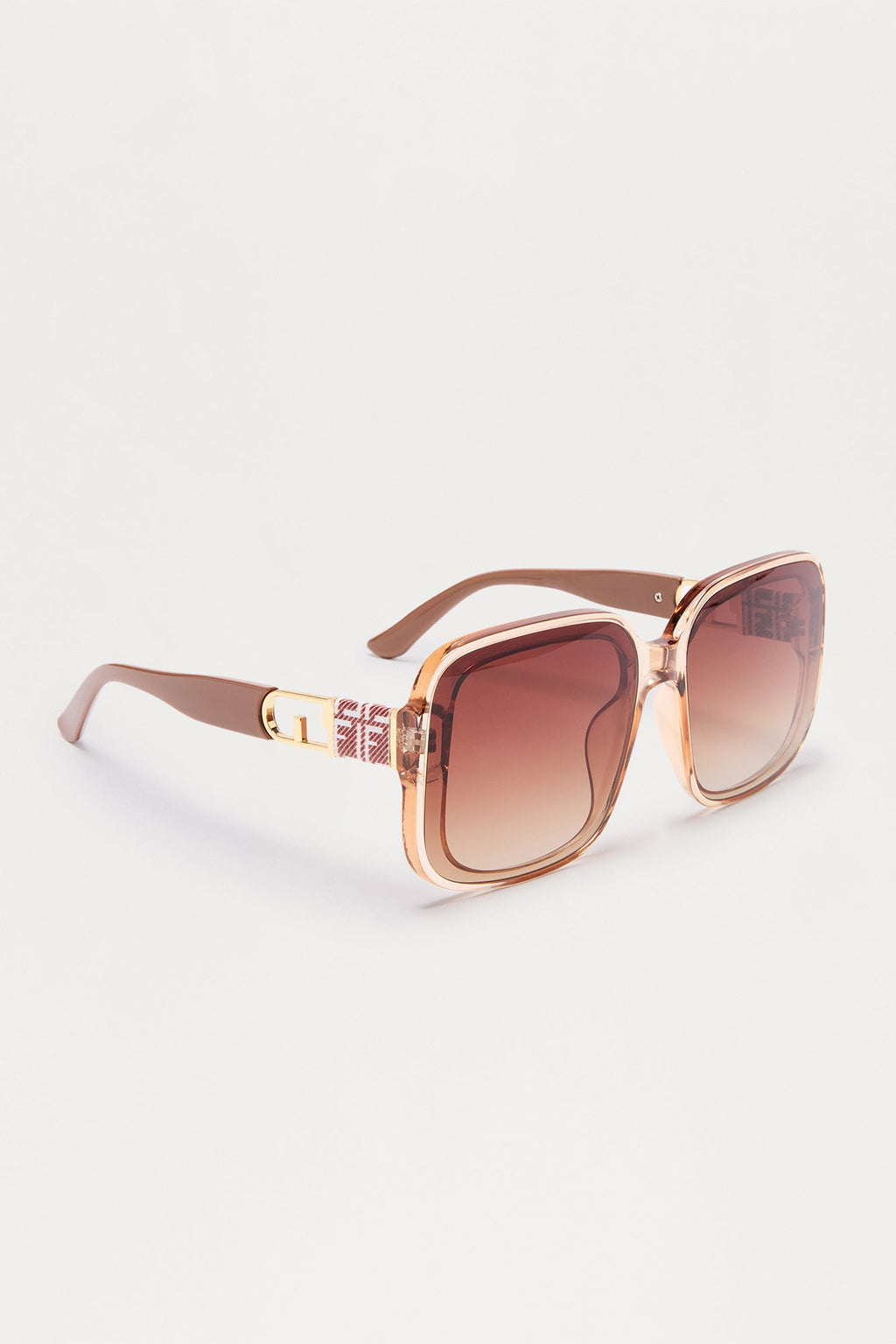 Sunny Side Square Sunglasses - Nude