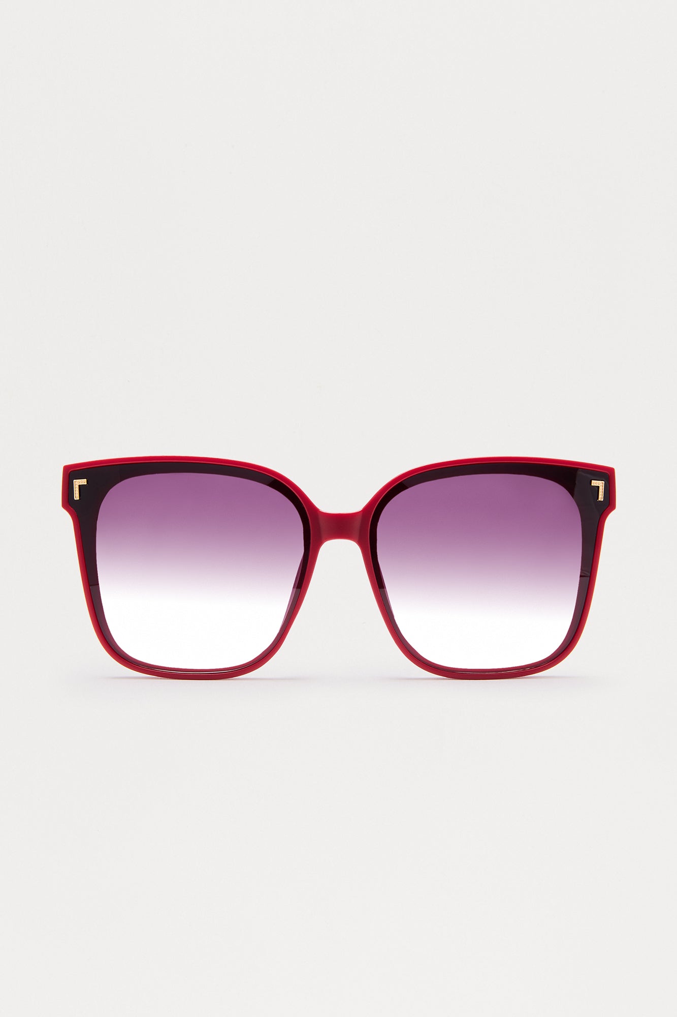 Glow Getter Square Sunglasses - Burgundy