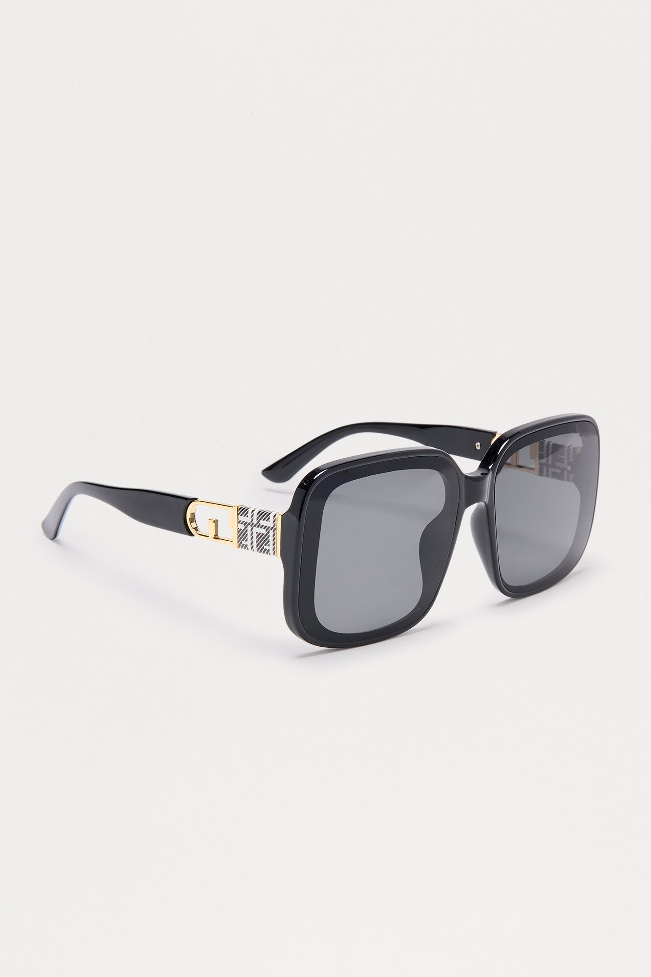 Sunny Side Square Sunglasses - Black