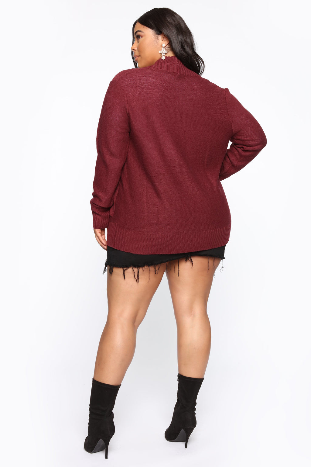 Moments After Cardigan - Burgundy