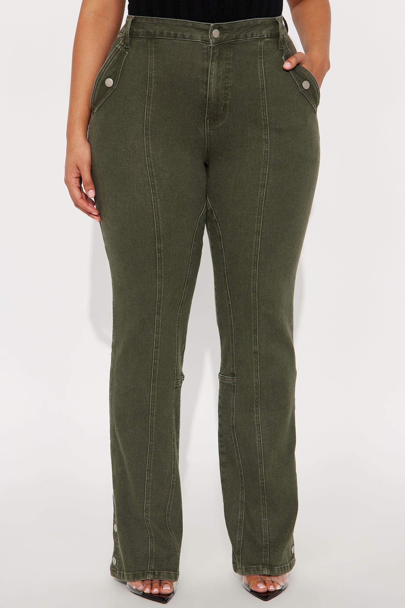 Chasin' You Mineral Wash Pant - Dark Olive 