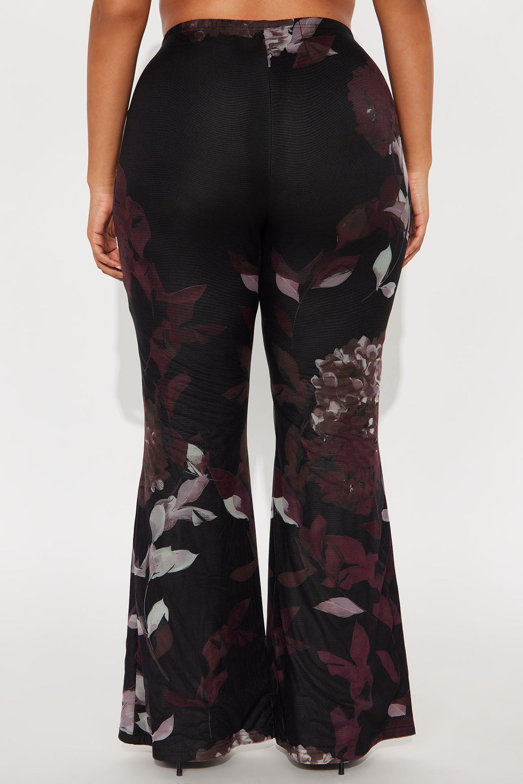 Garden Muse Mesh Flare Pant 32″ - Burgundy/combo 