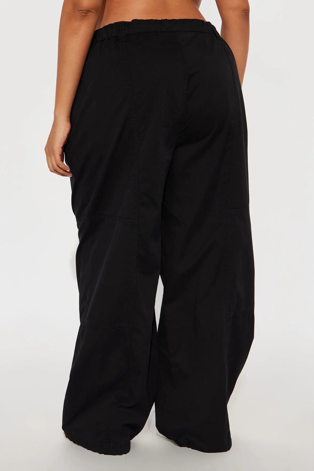 Olivia Wide Leg Jogger - Black Wash 