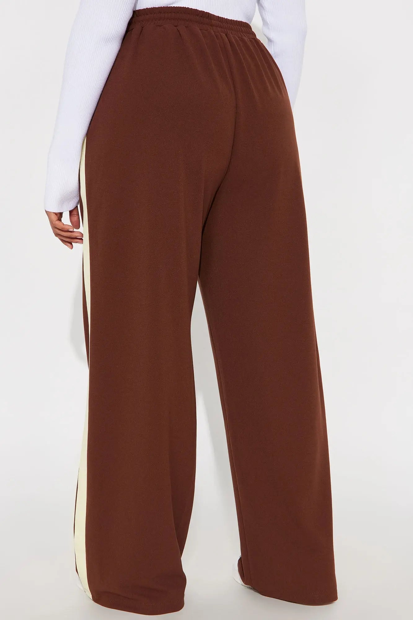 Point Of View Track Trouser Pant - Brown/combo 