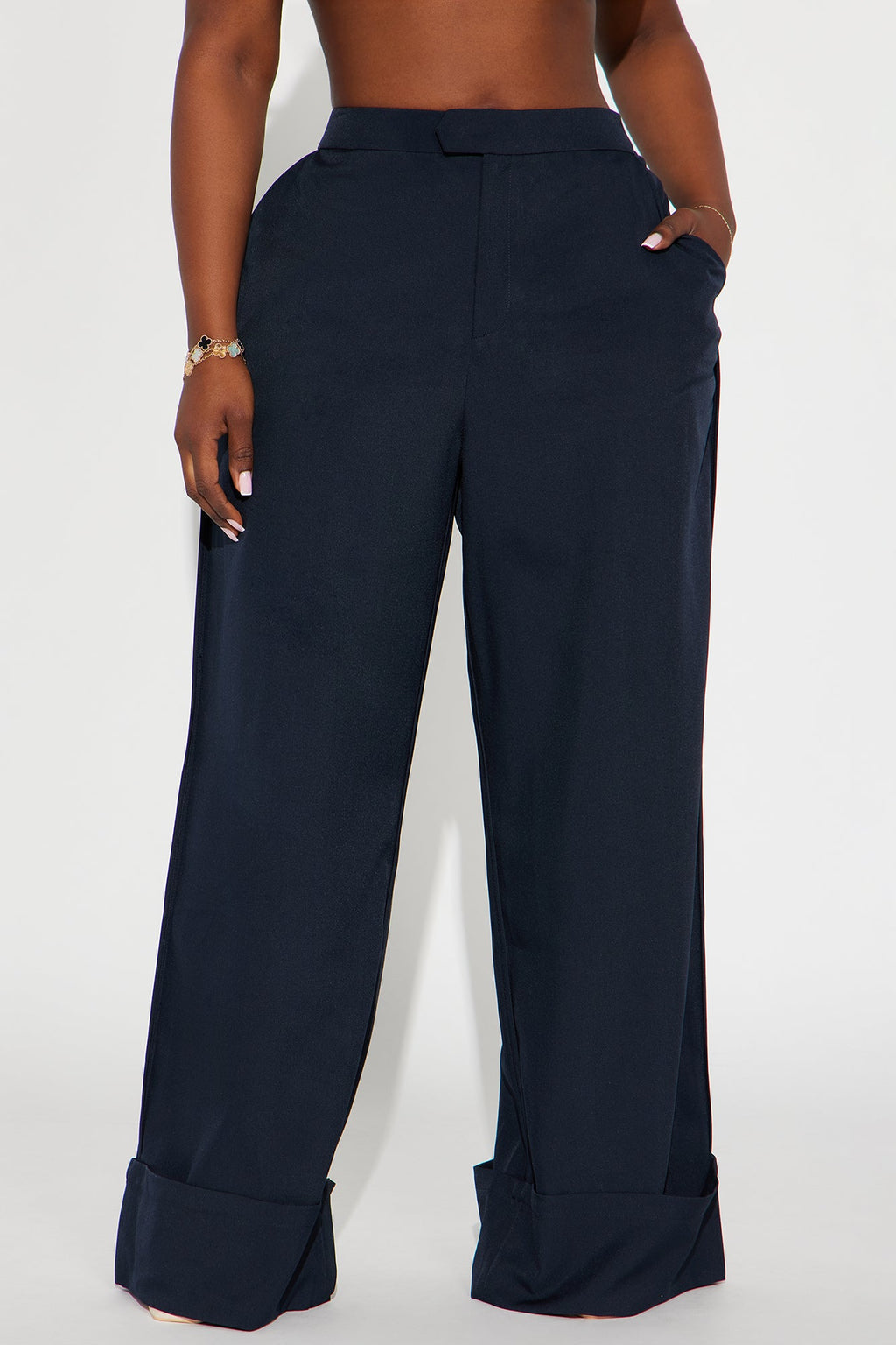 Executive Decisions Cuffed Trouser Pant 32″ - Navy/combo 