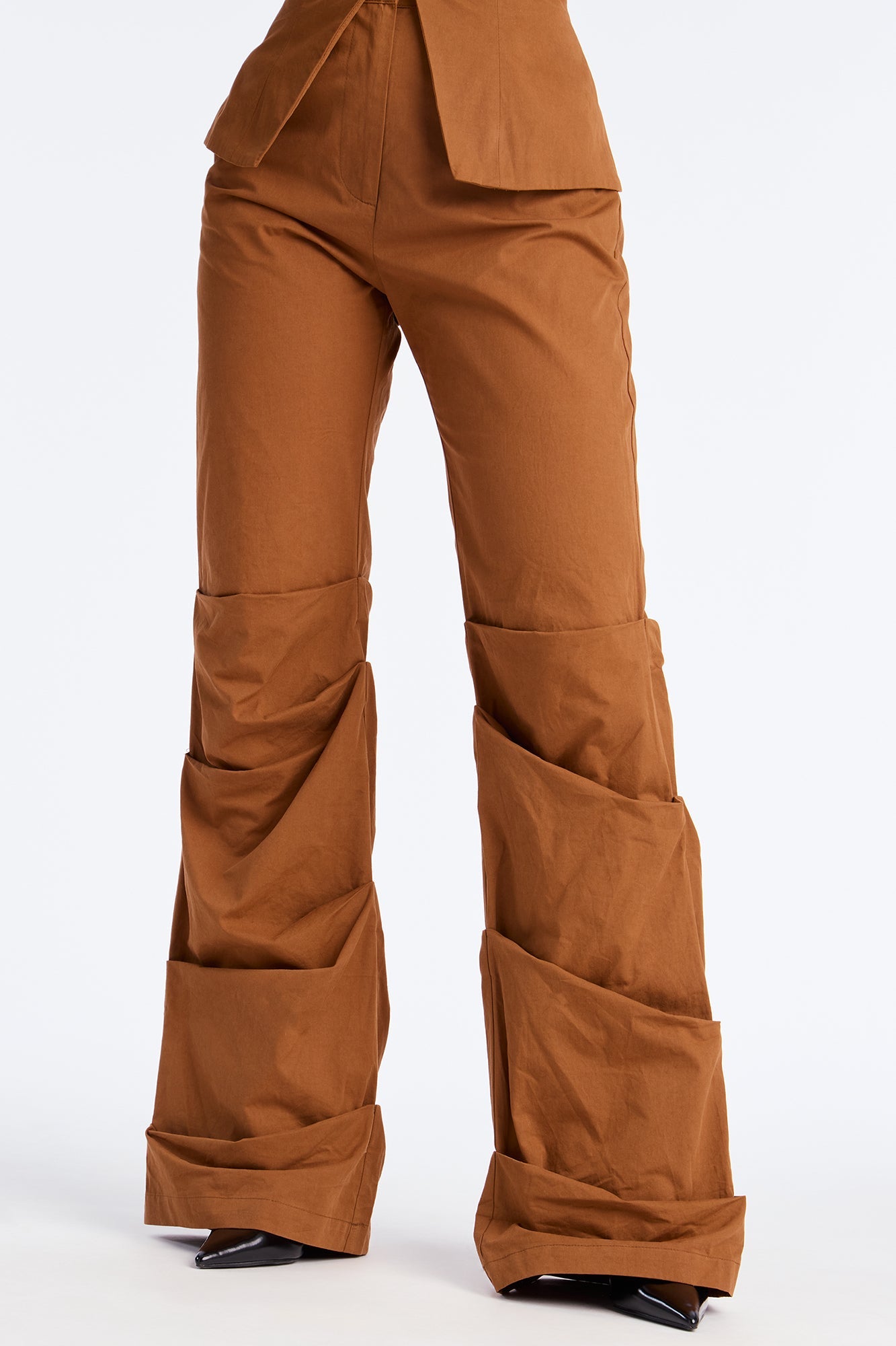 Boss Formation Corset Pant Set - Brown 