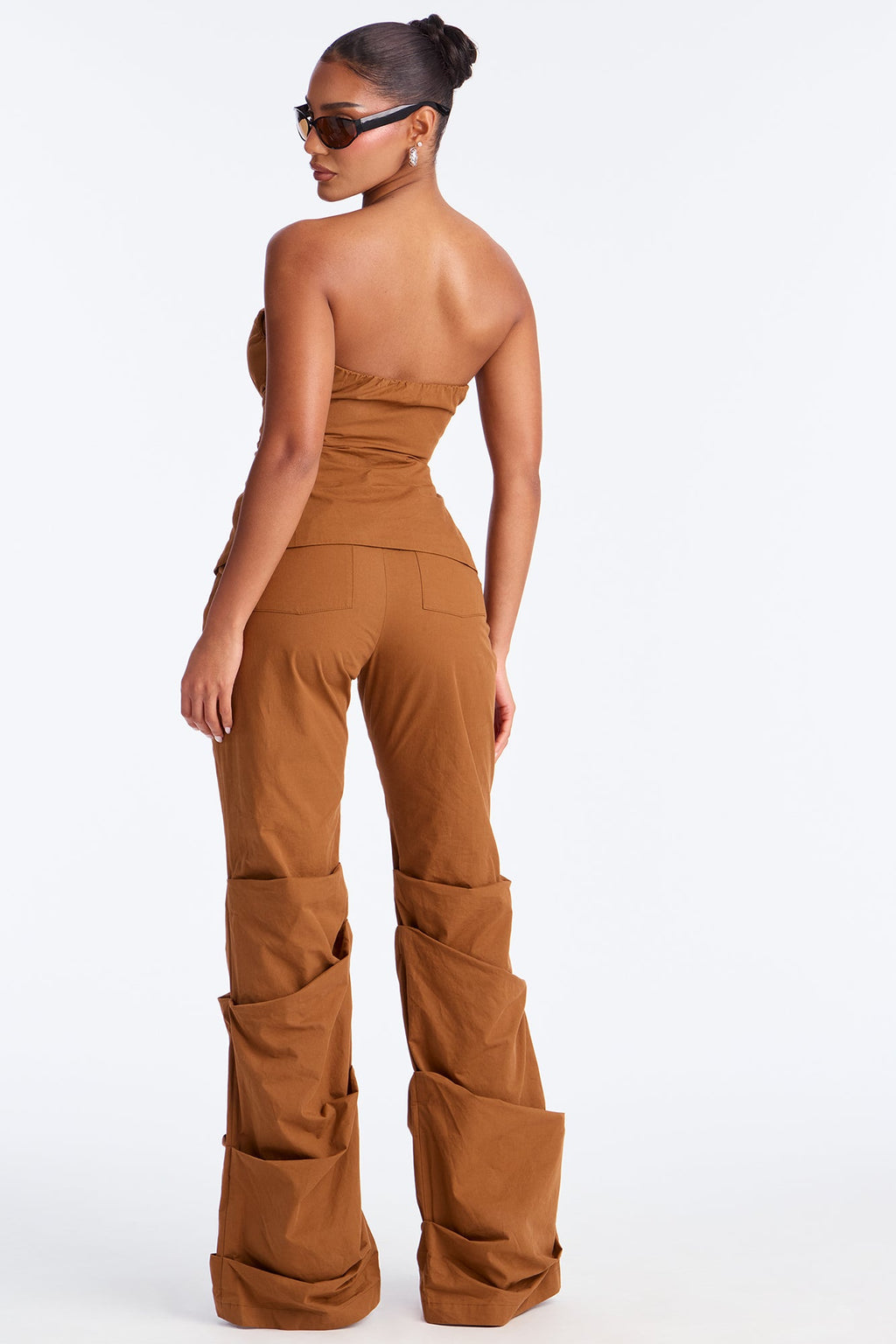 Boss Formation Corset Pant Set - Brown 