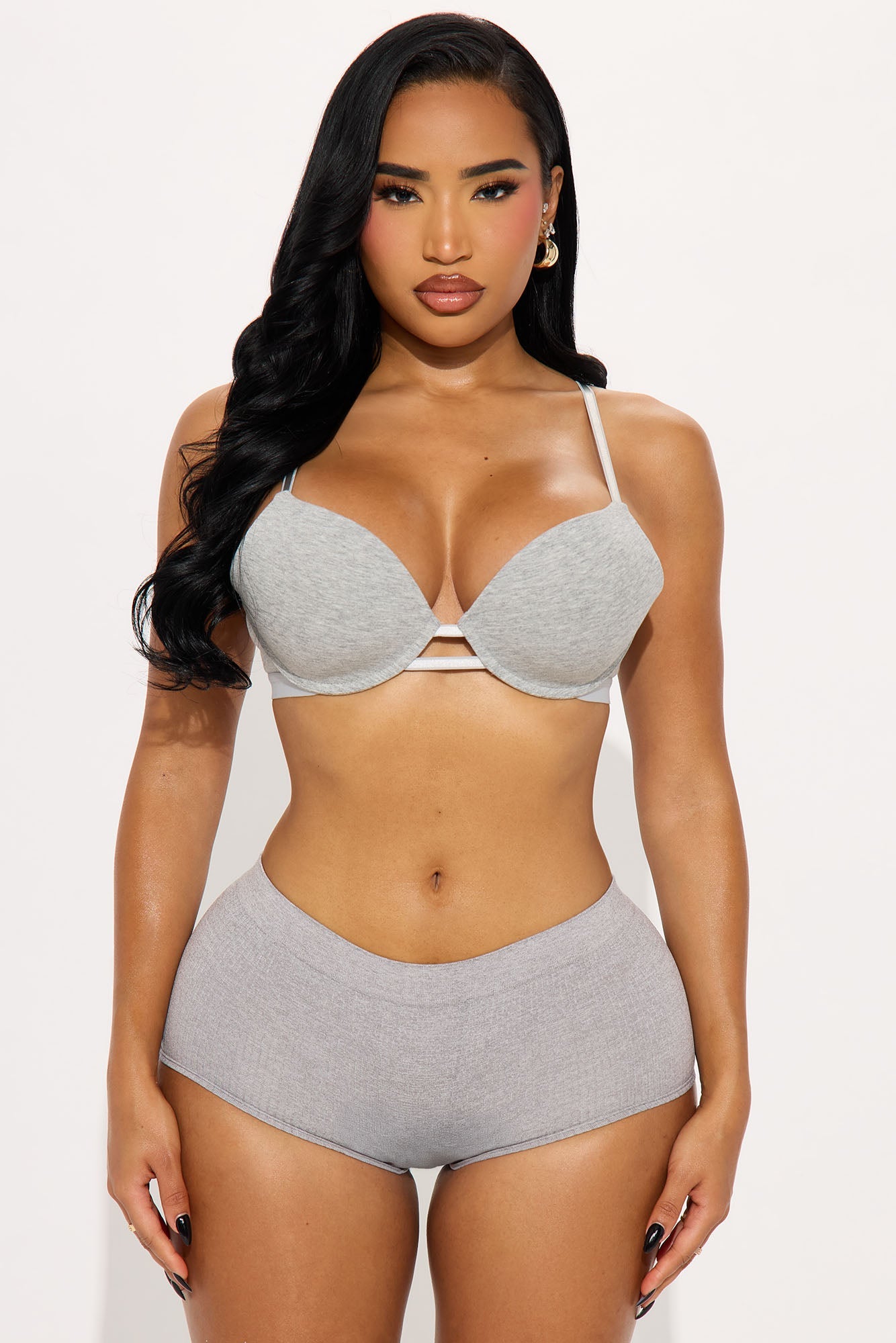 Everyday Ease Seamless Boyshort Panty - Heather Grey 