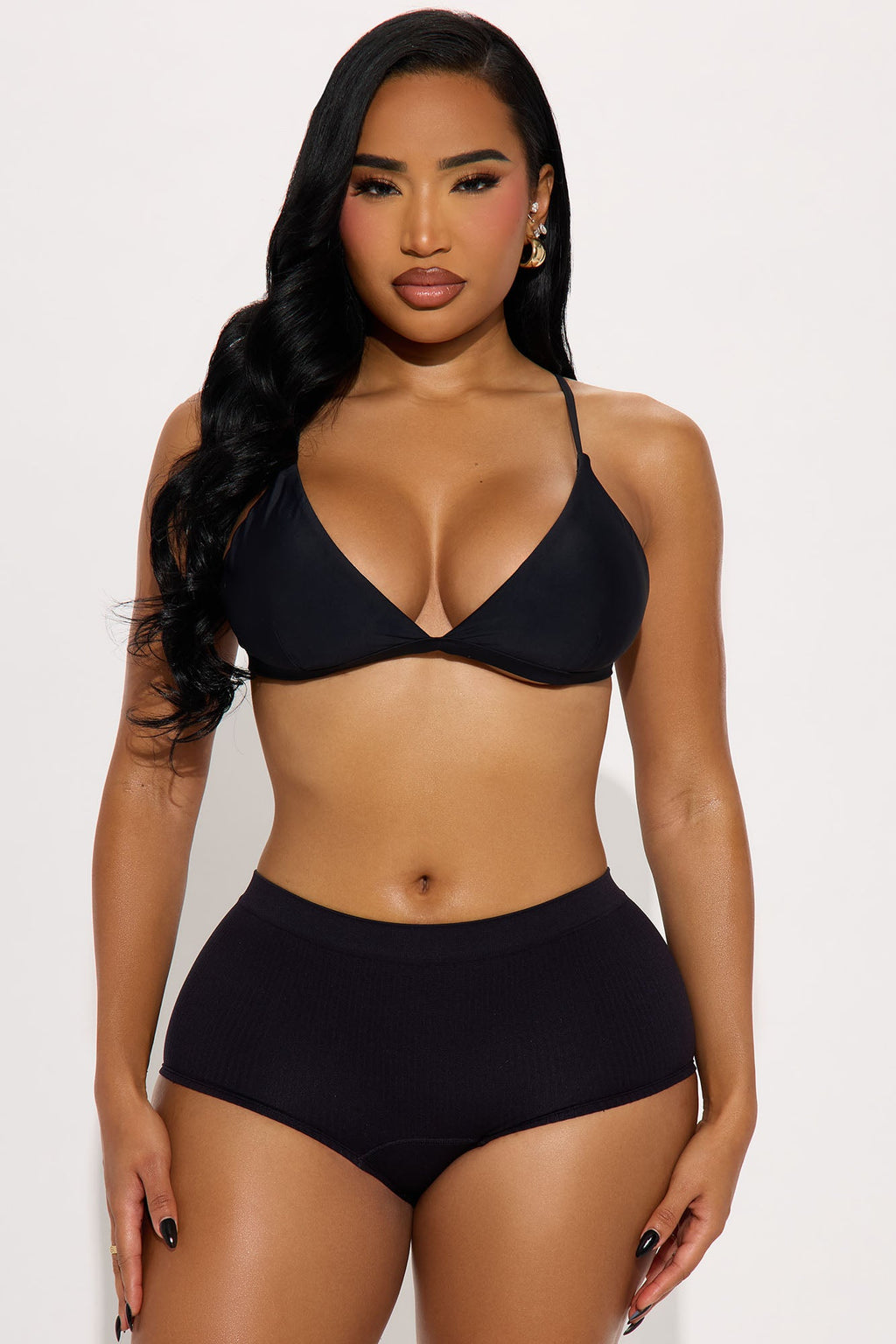 Everyday Ease Seamless Boyshort Panty - Black 