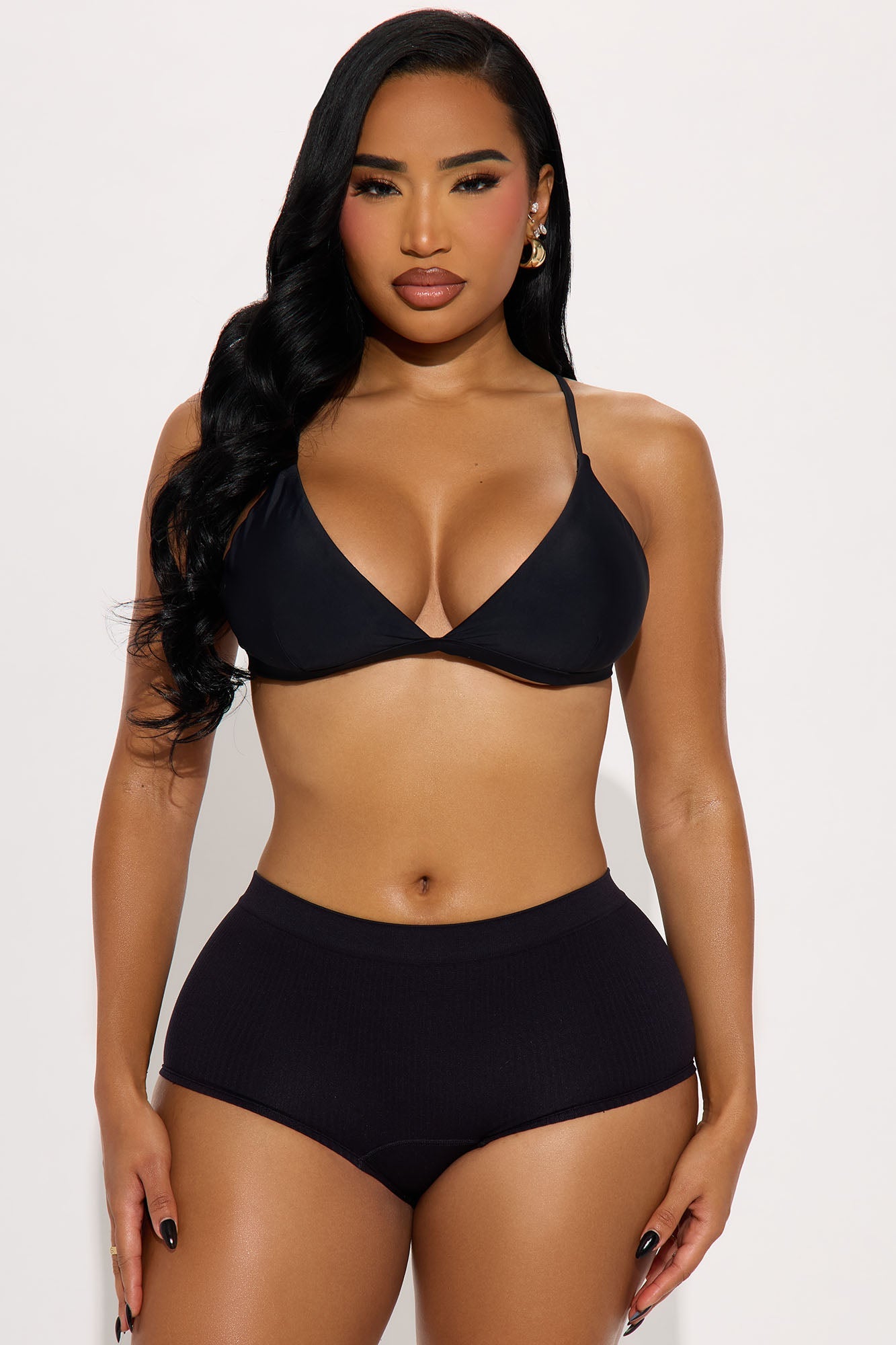 Everyday Ease Seamless Boyshort Panty - Black 