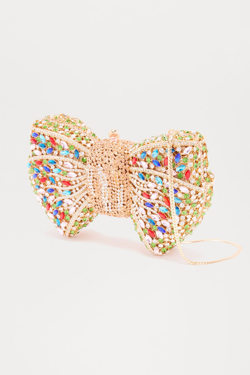 Talk About Rhinestones & Jewels Clutch Handbag - Multi Color