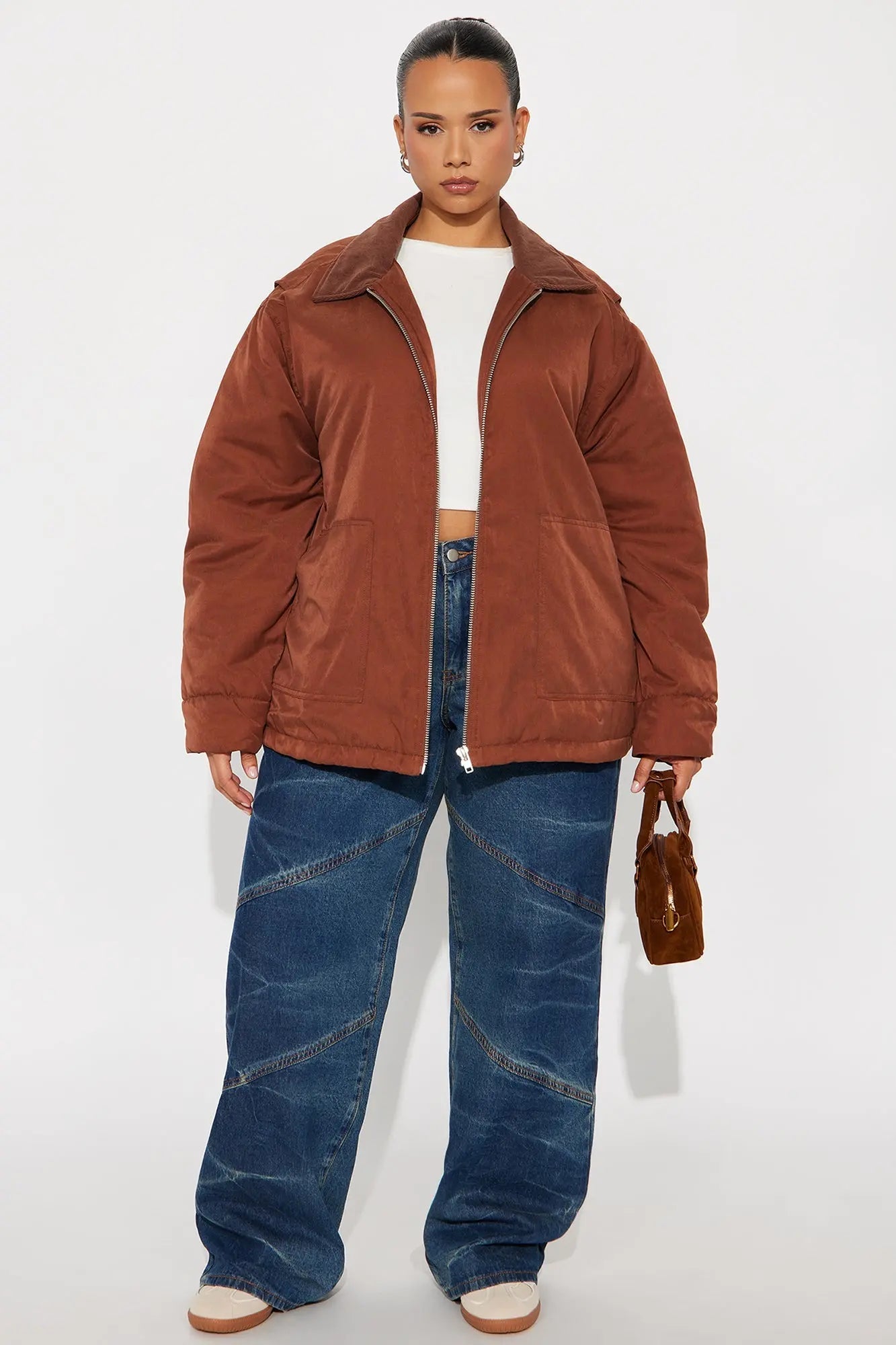 Mariah Bomber Jacket - Chestnut 