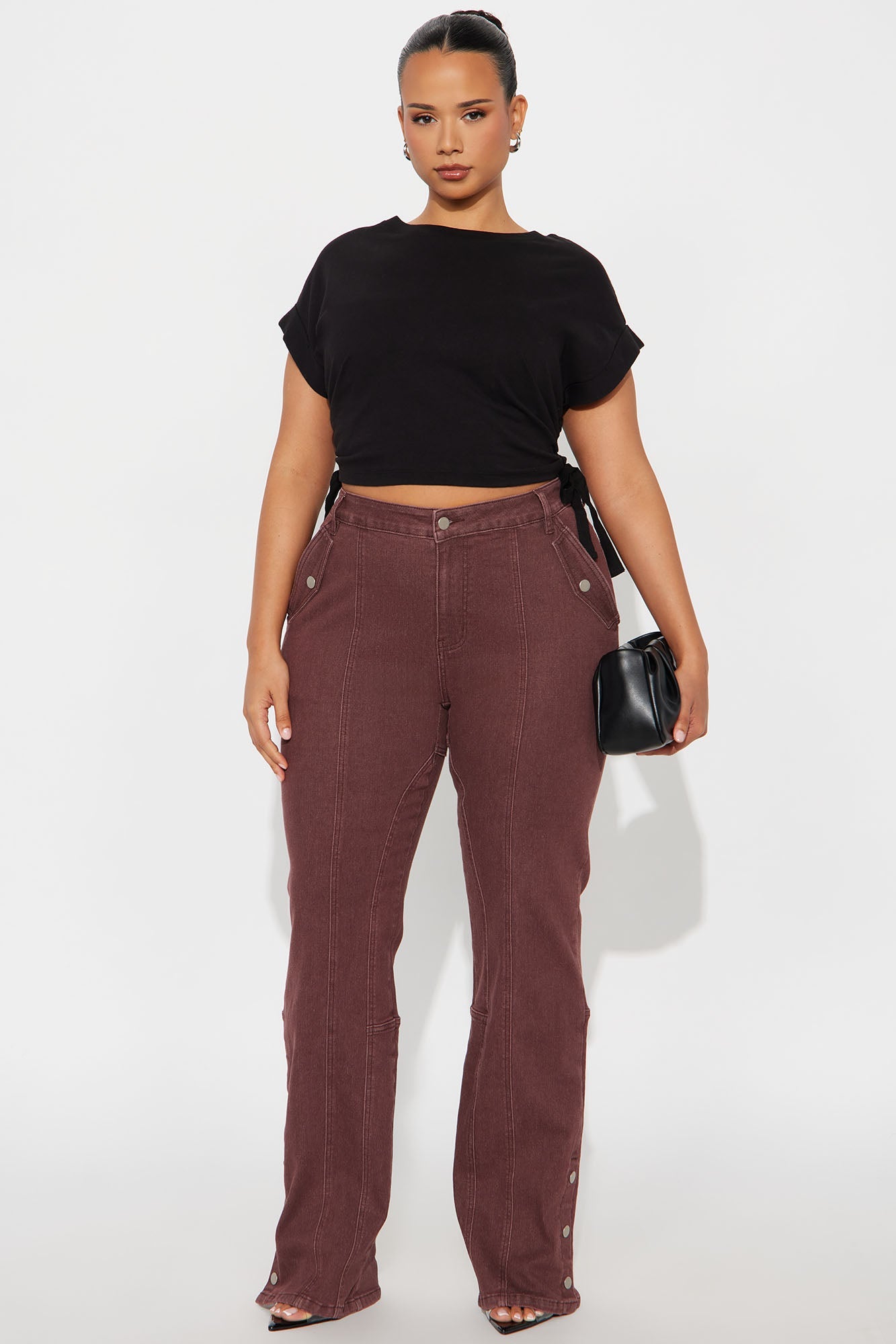 Chasin' You Mineral Wash Pant - Burgundy 