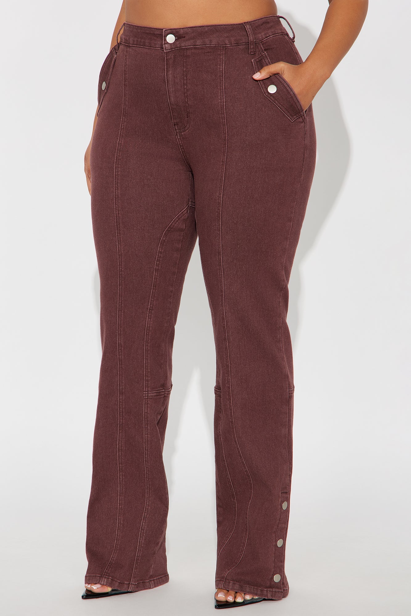 Chasin' You Mineral Wash Pant - Burgundy 