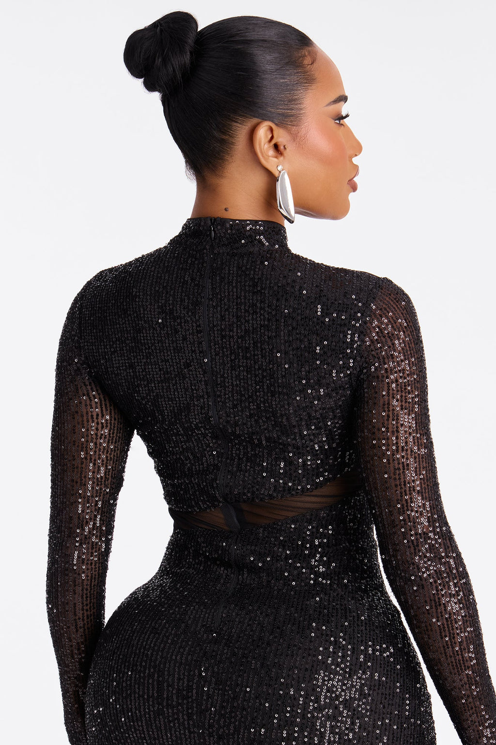 Having A Moment Sequin Maxi Dress - Black