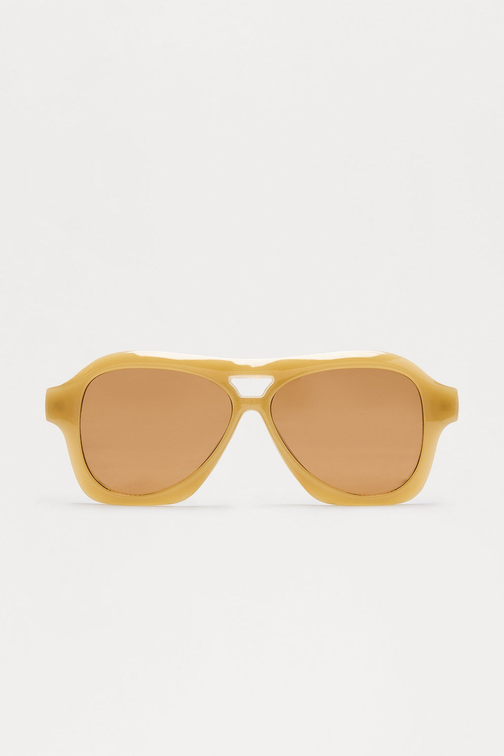 Just Cruising By Aviator Sunglasses - Brown