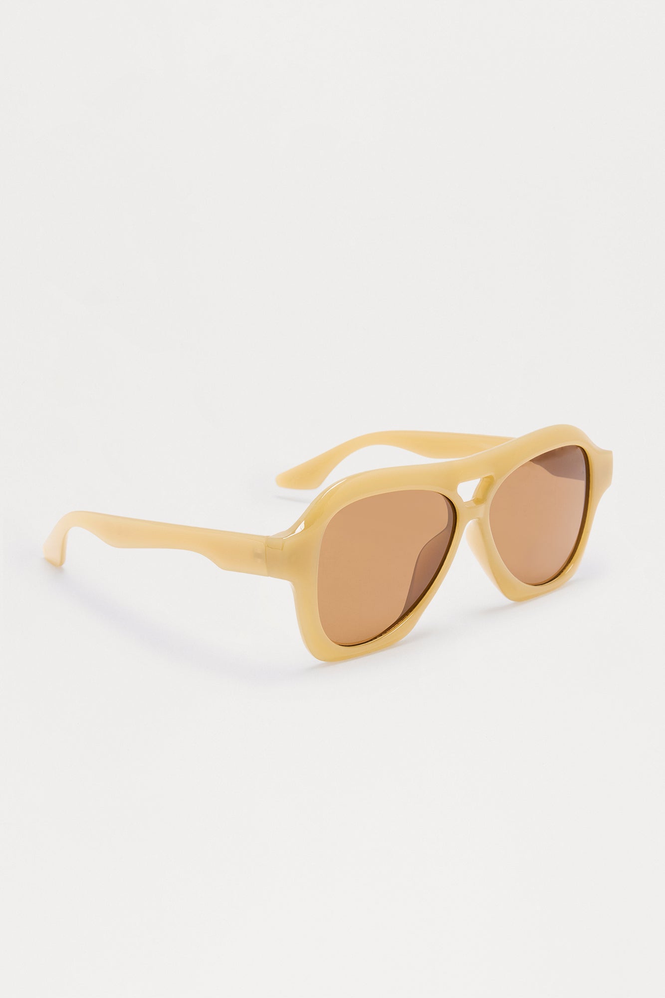 Just Cruising By Aviator Sunglasses - Brown