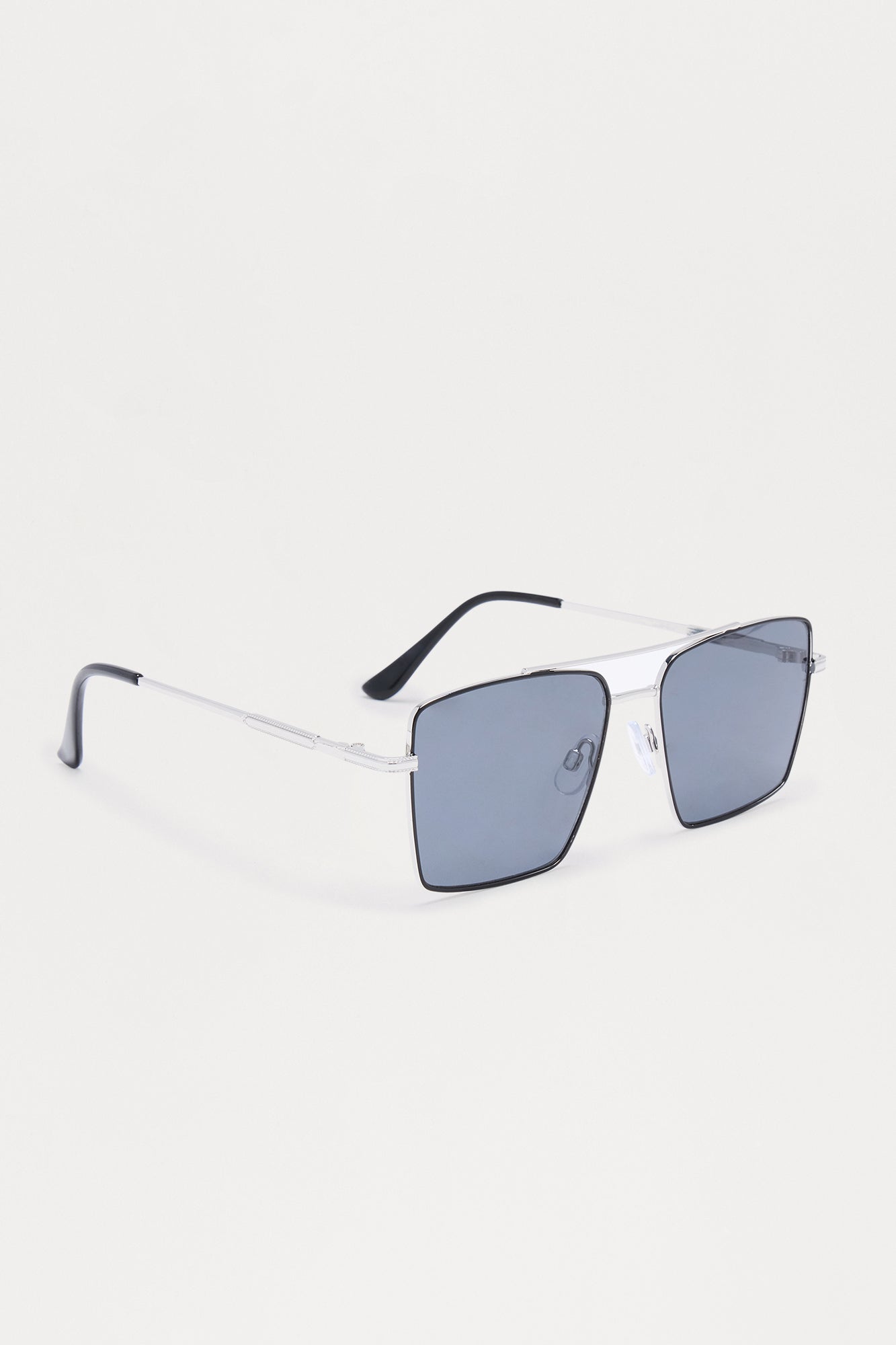 No New Friends Sunglasses - Black/Silver