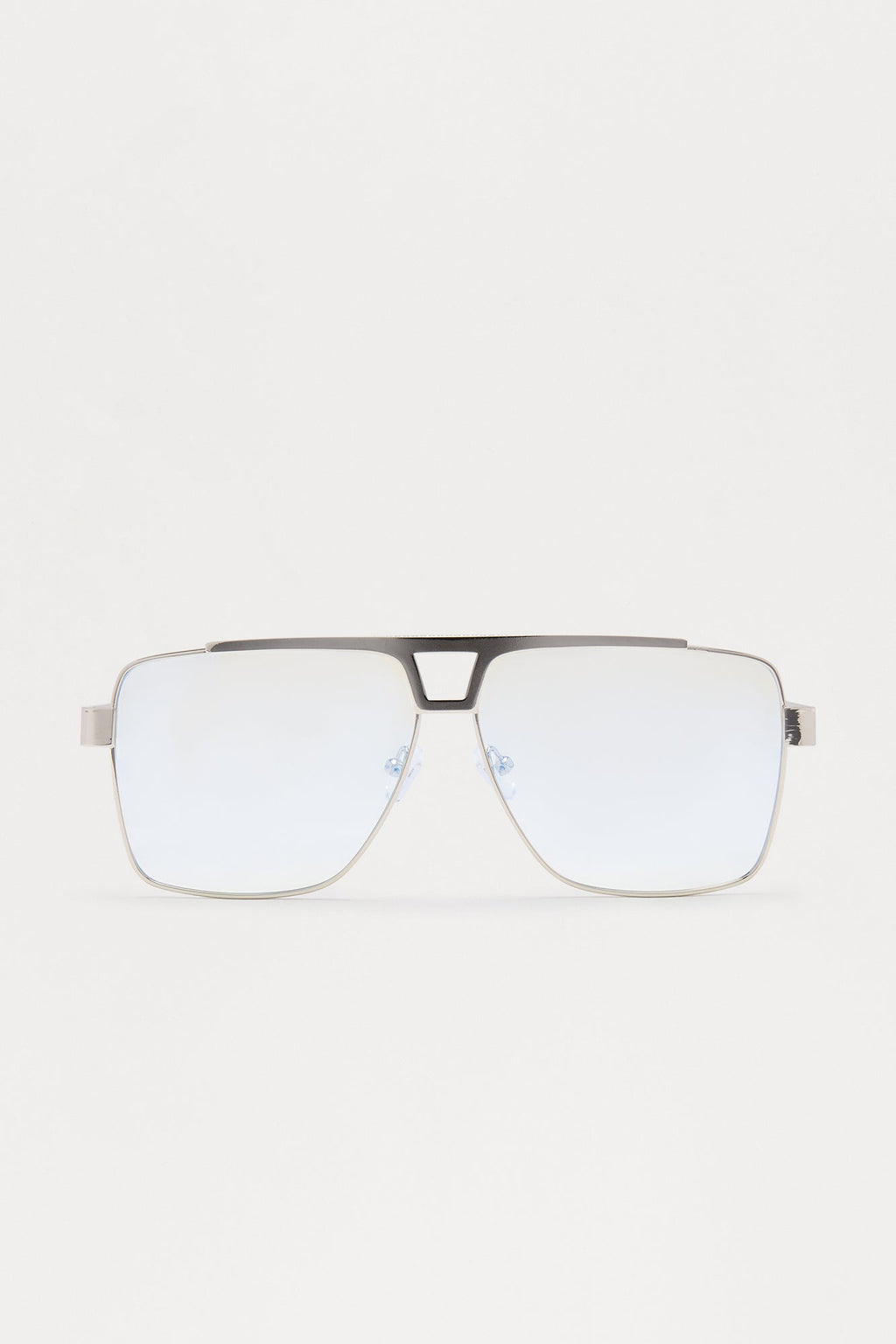 Sorry I'm Booked Blue Light Glasses - Silver