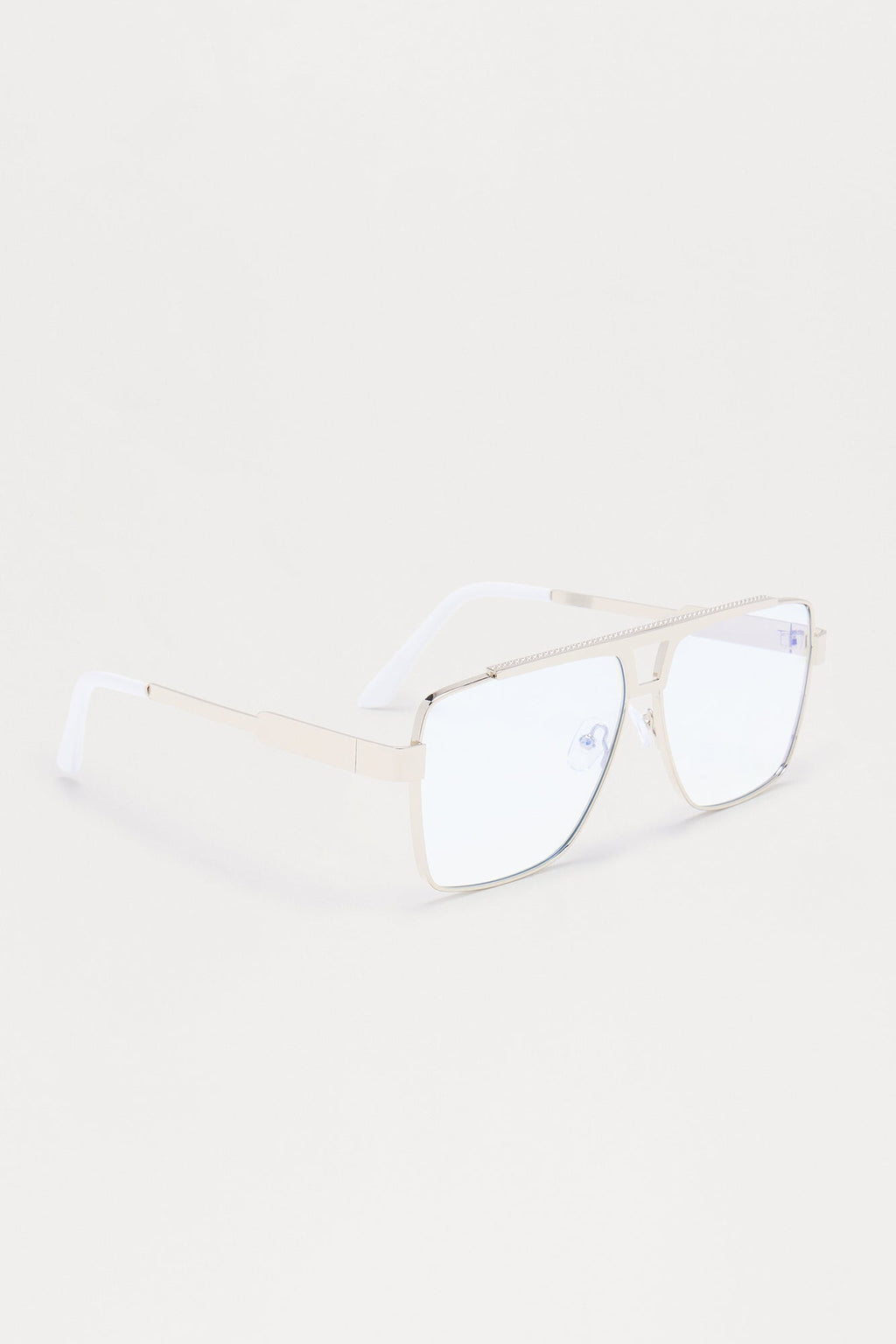 Sorry I'm Booked Blue Light Glasses - Silver
