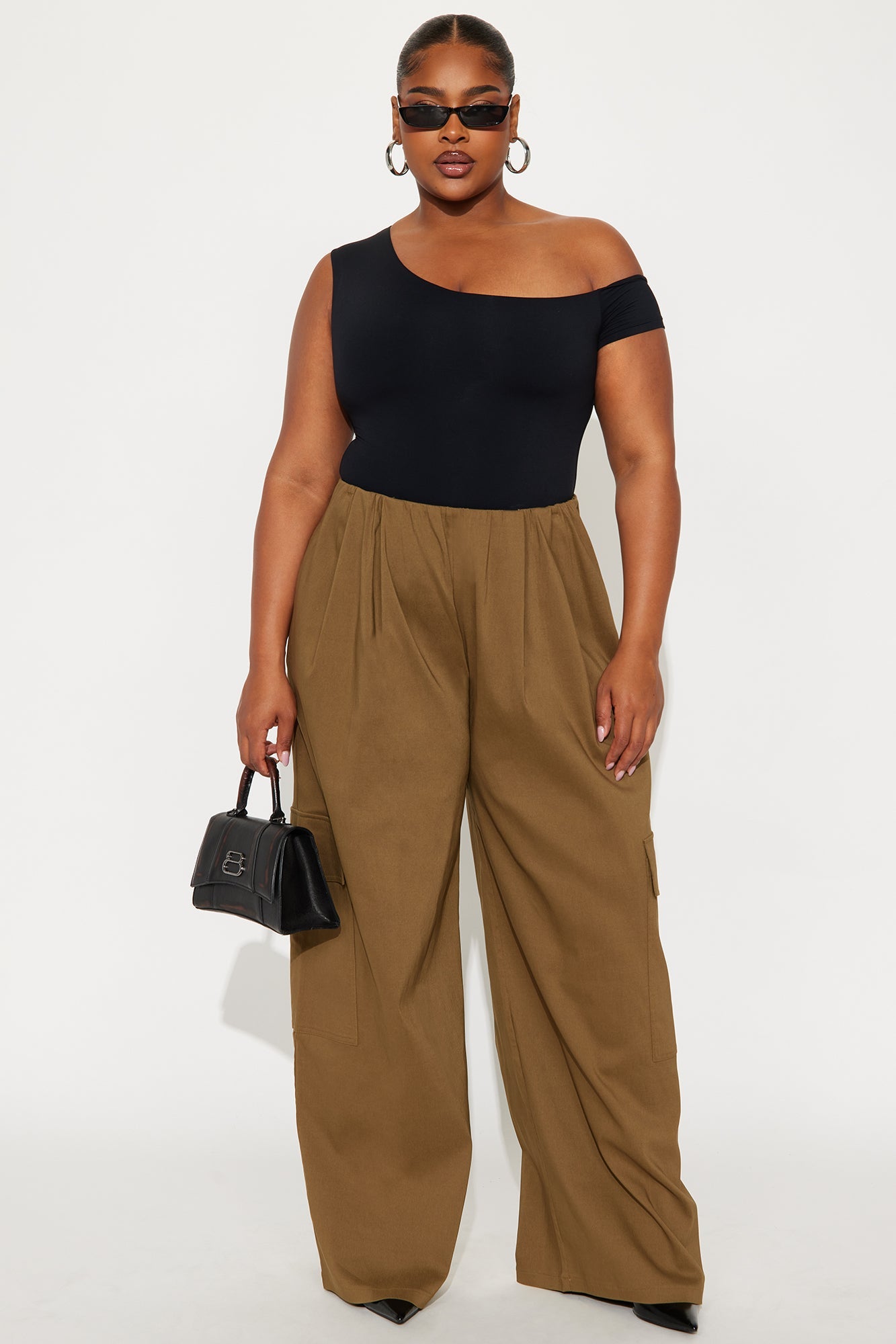 Rush Hour Cargo Wide Leg Pant 32″ - Olive