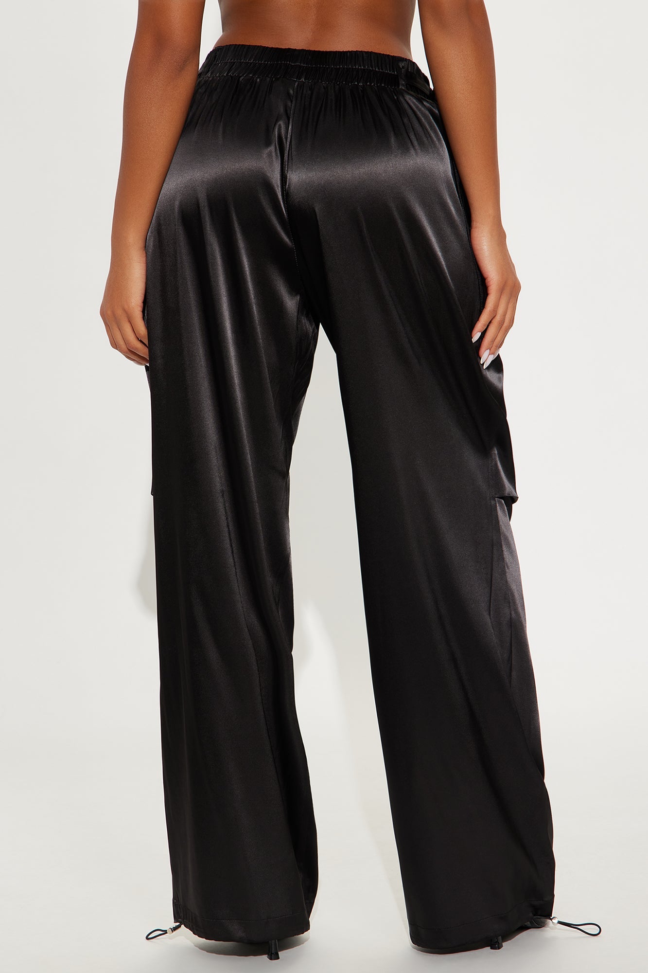 Ambitious Babe Satin Jogger Pant 32 - Black