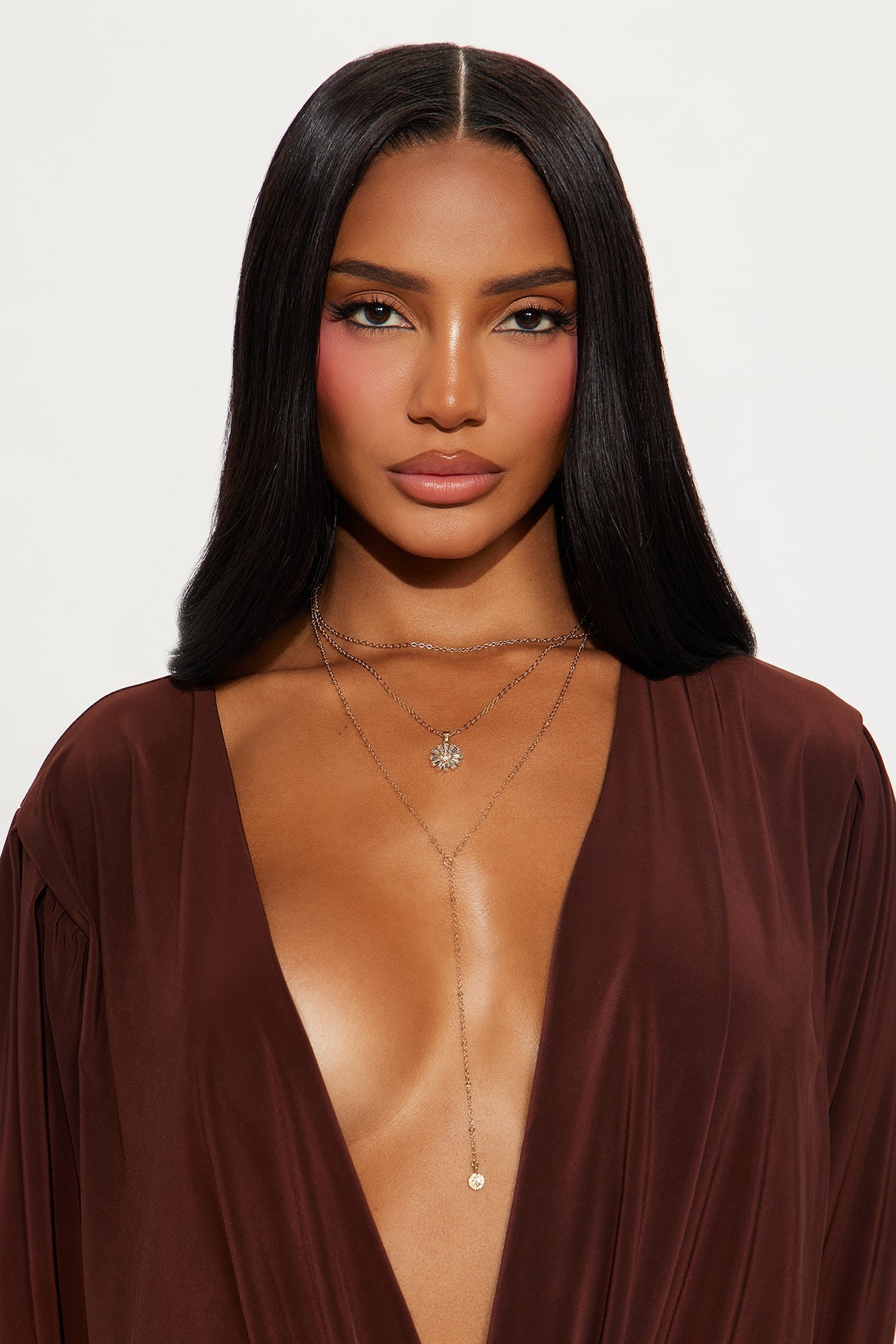 Beth Layered Lariat Necklace - Gold