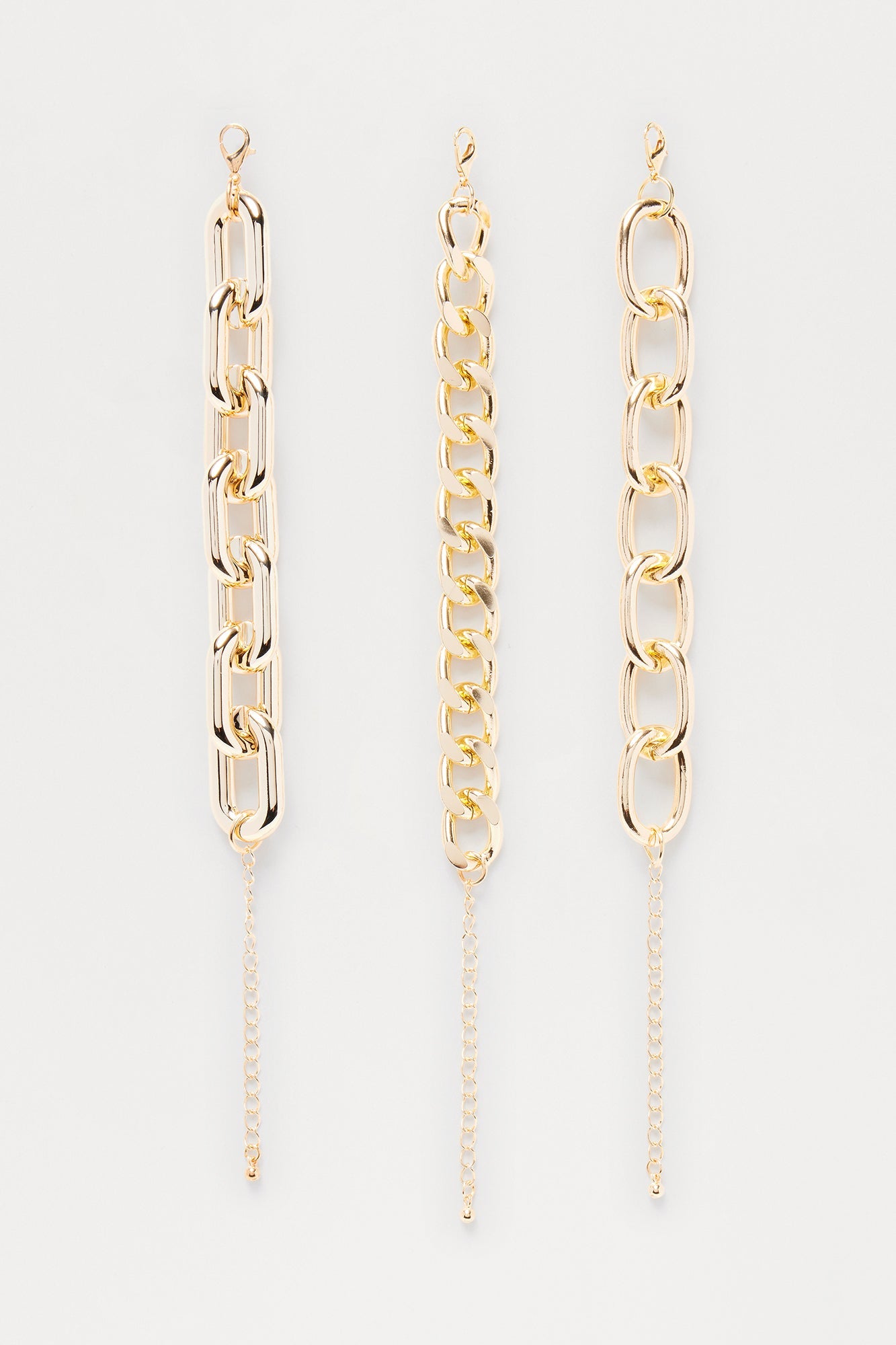 Never The Less 3 Piece Bracelet Set - Gold