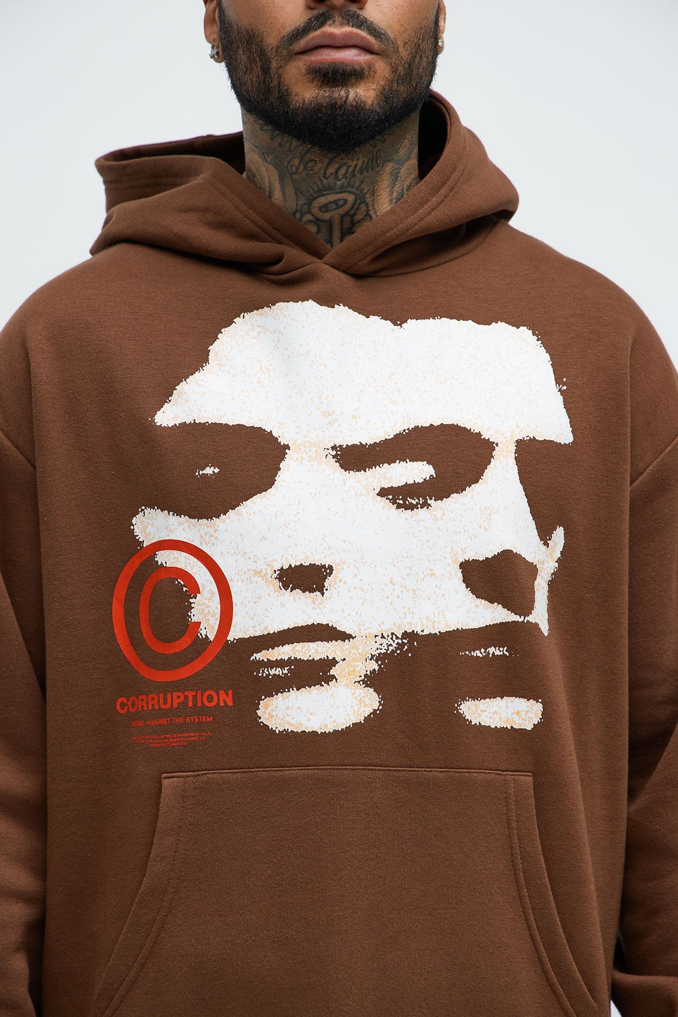 Corrupt System Hoodie - Chocolate