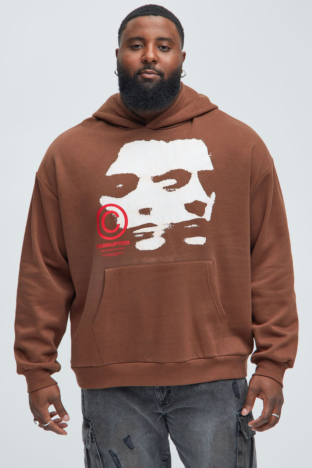 Corrupt System Hoodie - Chocolate