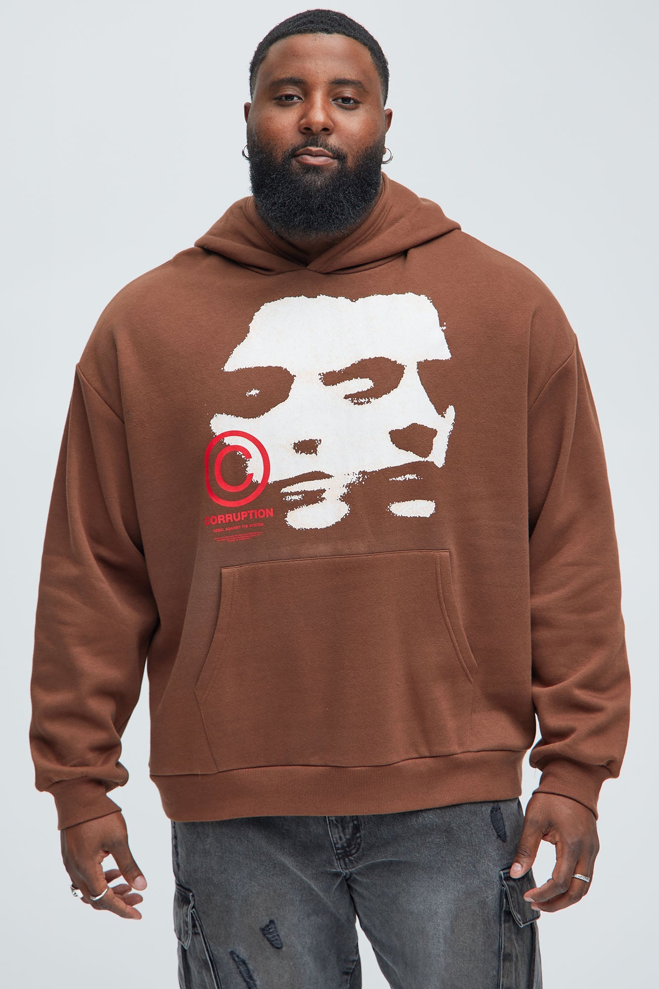 Corrupt System Hoodie - Chocolate