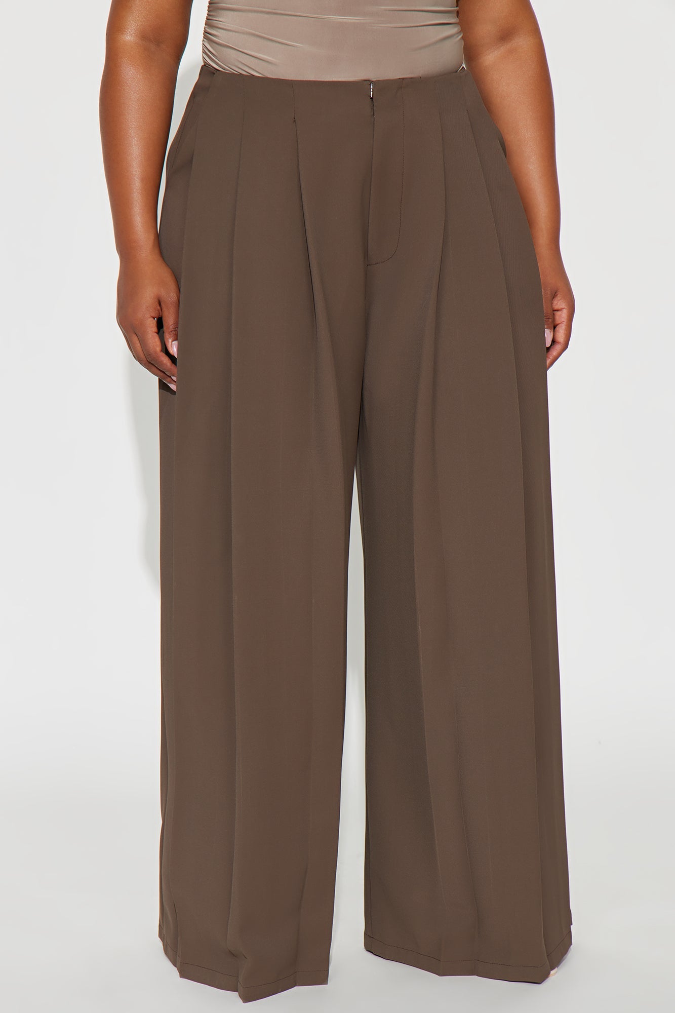 Blaire Wide Leg Trouser - Olive