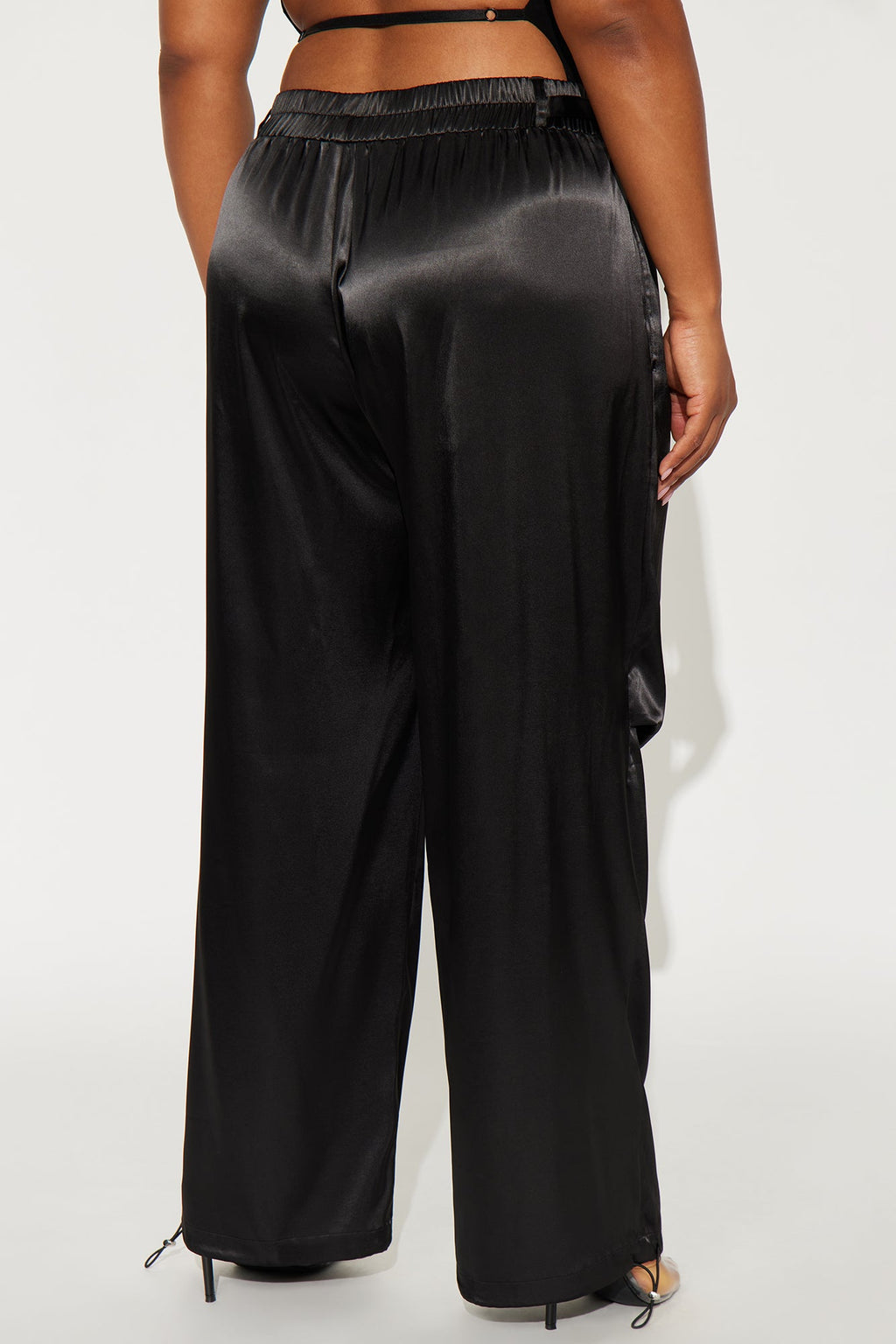 Ambitious Babe Satin Jogger Pant 32 - Black